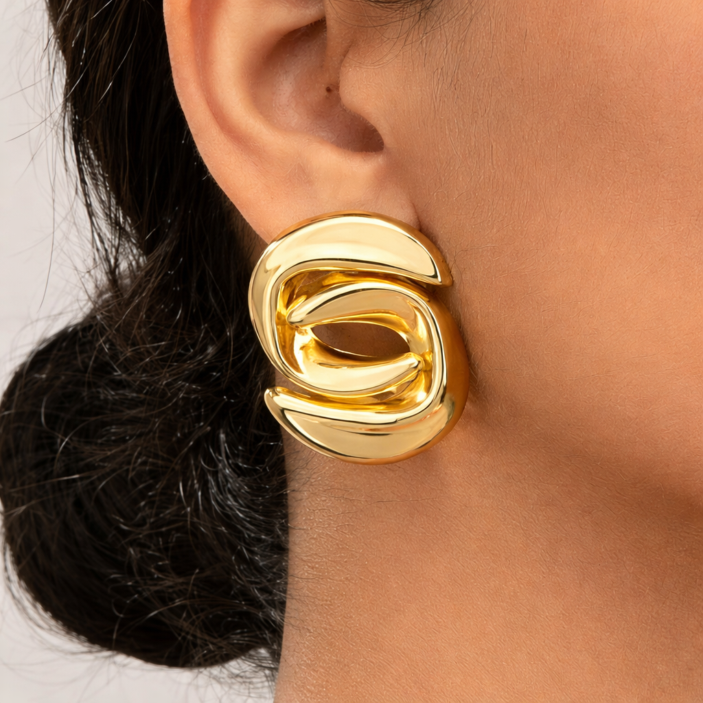 Chunky Abstract Knot Earrings