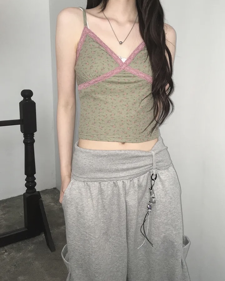Folded Waist Wide Leg Cargos