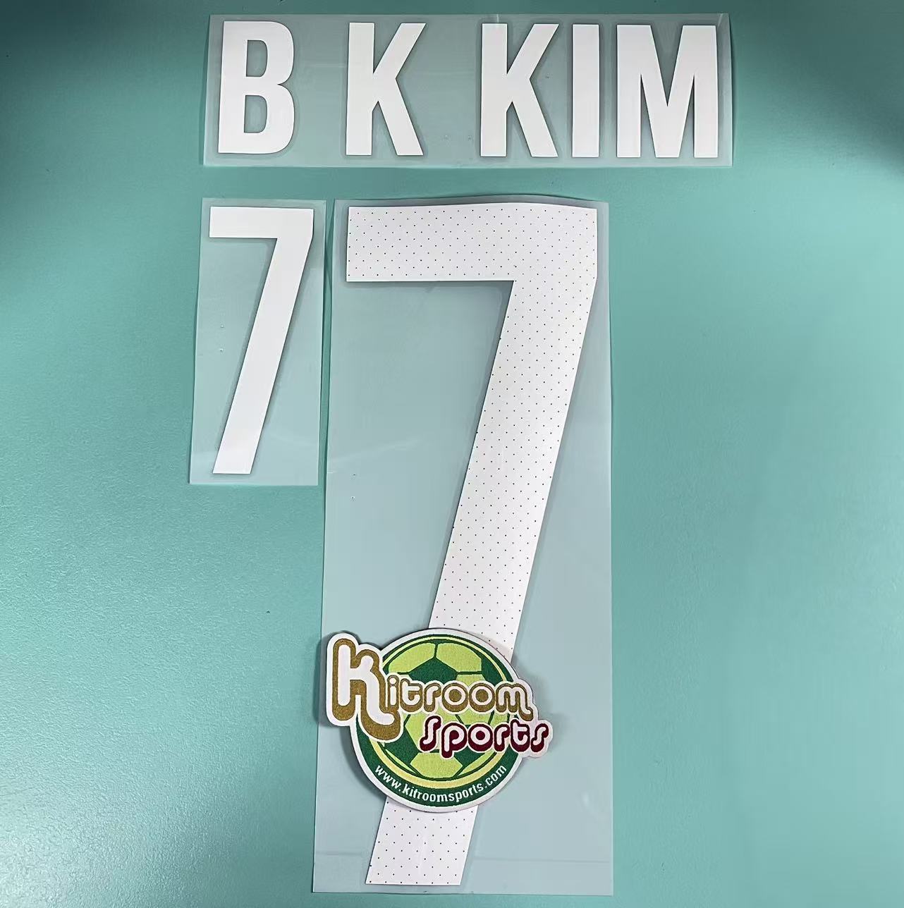 2014 Korea Home Nameset #7 B K KIM