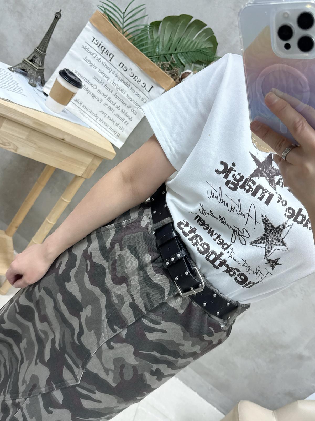 A15 復古鍋釘print Tee