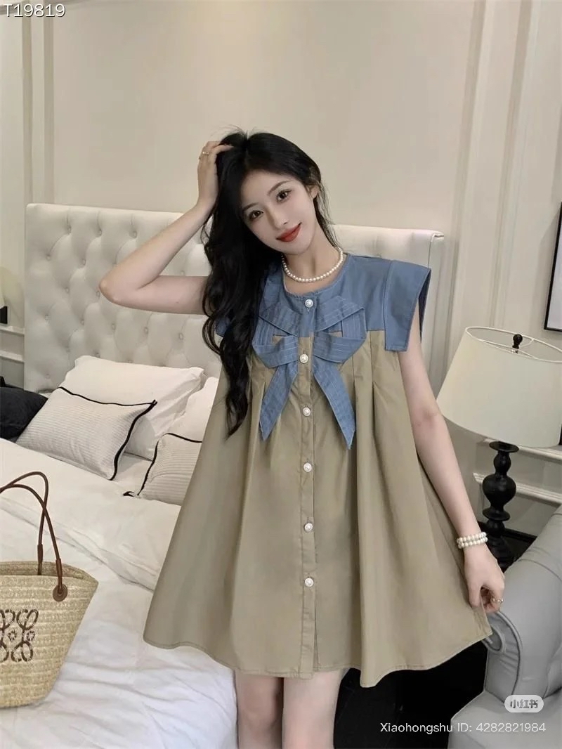 DR265法式小飞袖裙