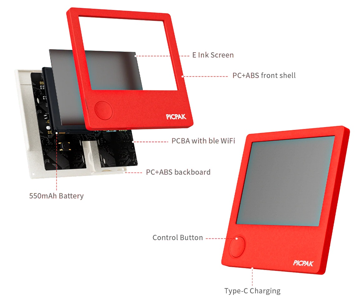 香港行貨 PICPAK 迷你 E-Ink 數碼相架
