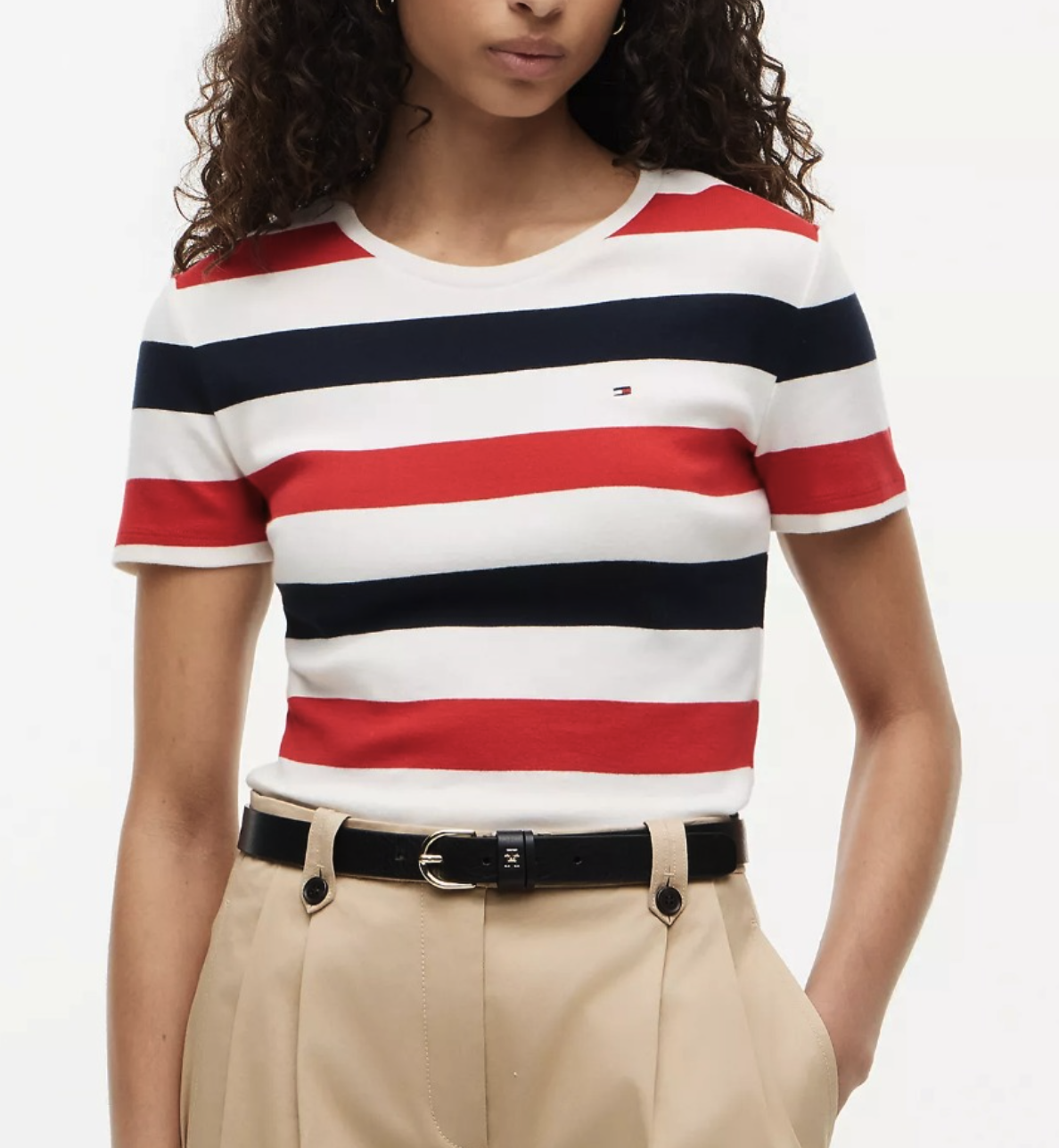 Tommy Hilfiger Rugby Stripe Crewneck T-Shirt
