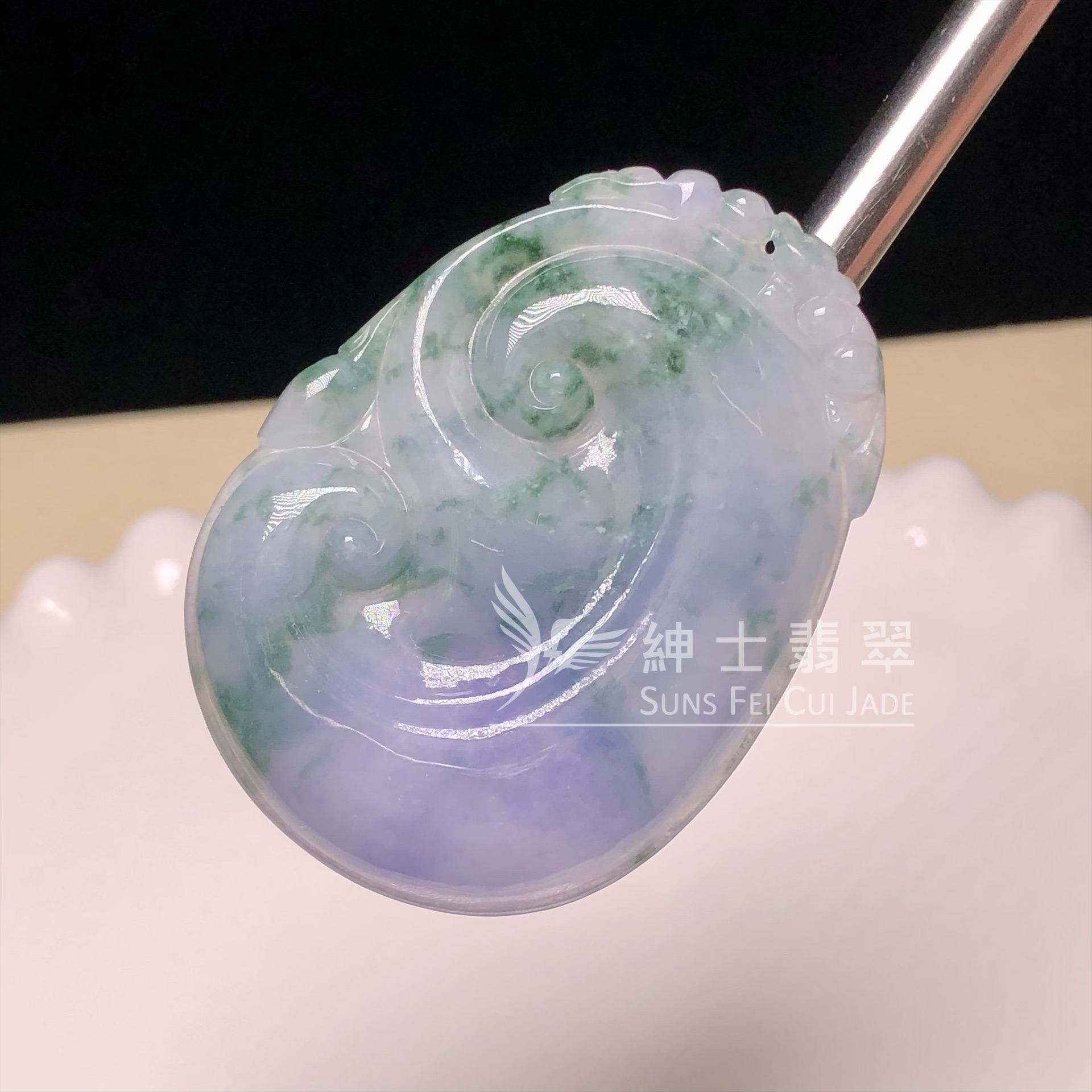 B08578 茄紫飄花如意
