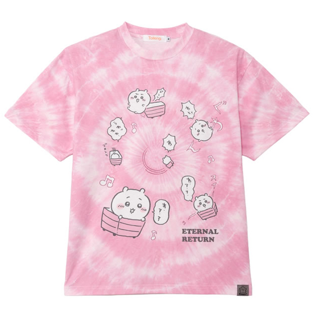🎀【預訂】 Chiikawa x Talking 扎染上衣 Pink Chiikawa