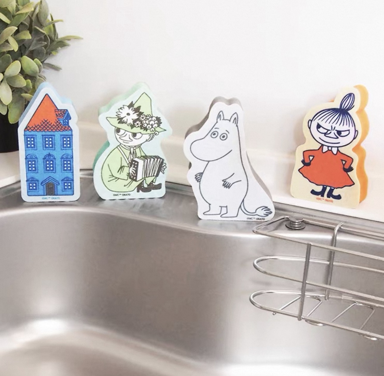 日本進口Moomin無紡布海綿(4pcs)