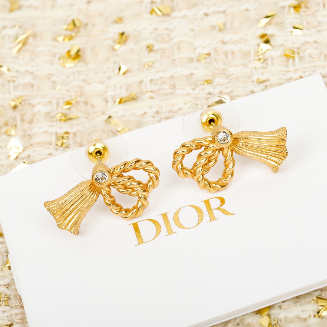 【原單】Dior 金色鈴鐺耳環 - 禮盒裝