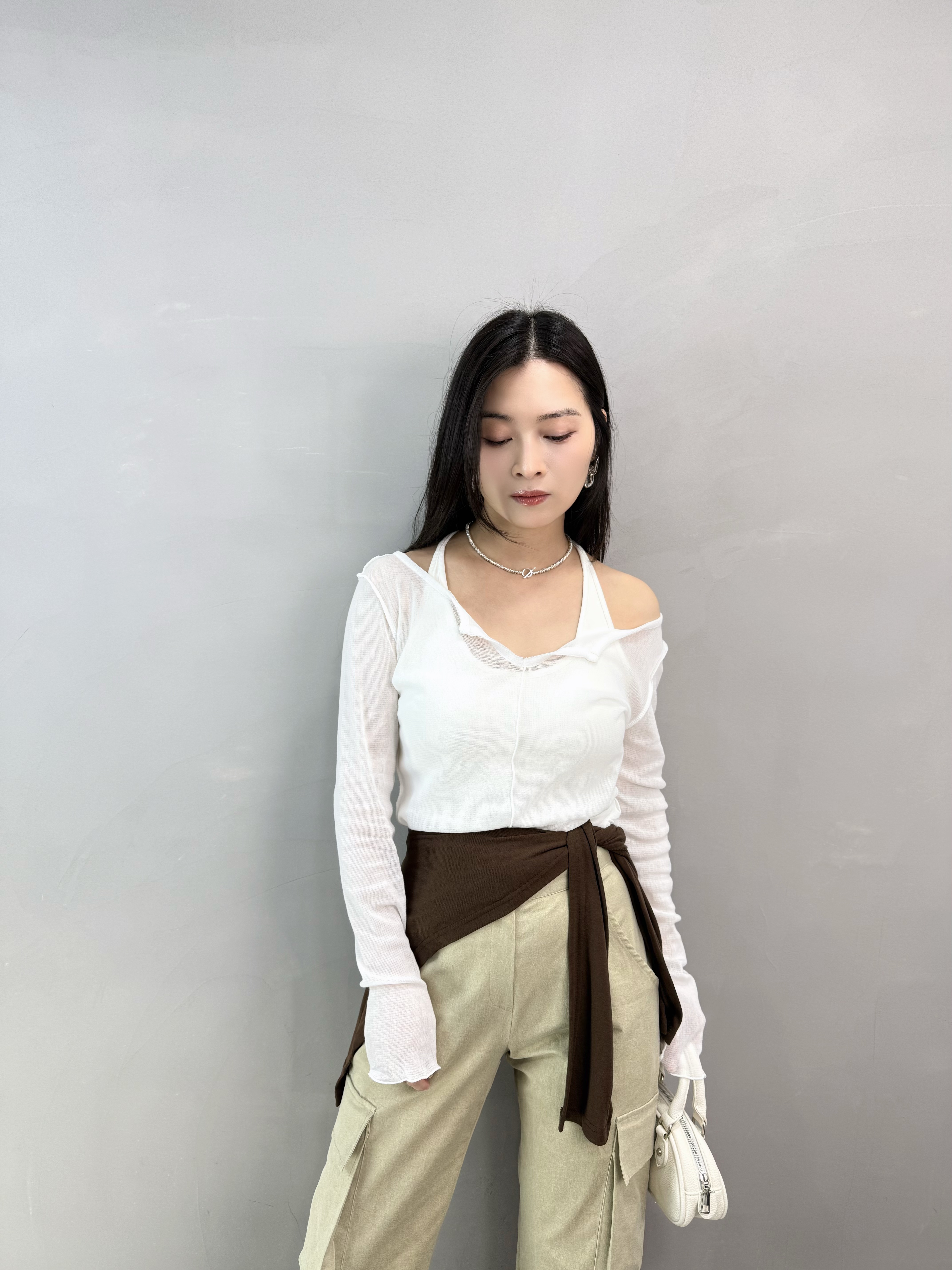 M67 剪領車骨網Tee