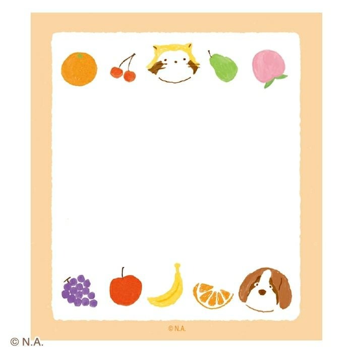 現貨｜IRODORI RASCAL 小浣熊 日本製 便條紙 Memo Notepad (水果 LM394)