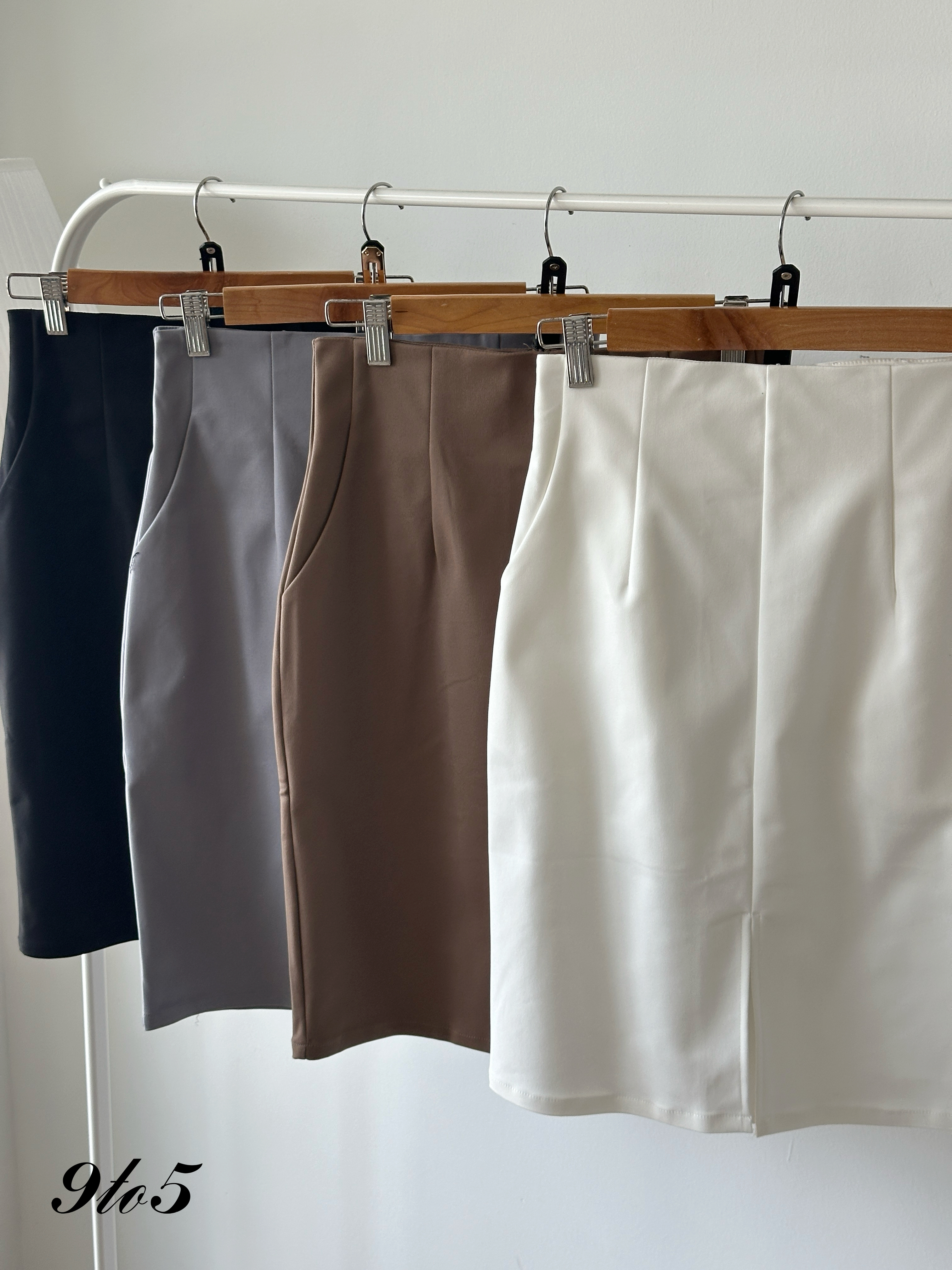 S1942 Midi Pencil Skirt - 4 Colors 