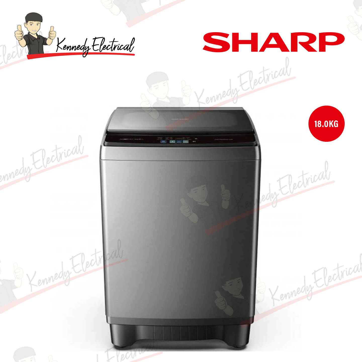 Sharp 18kg DD Inverter Top Load Washer (ESWX18AMG)