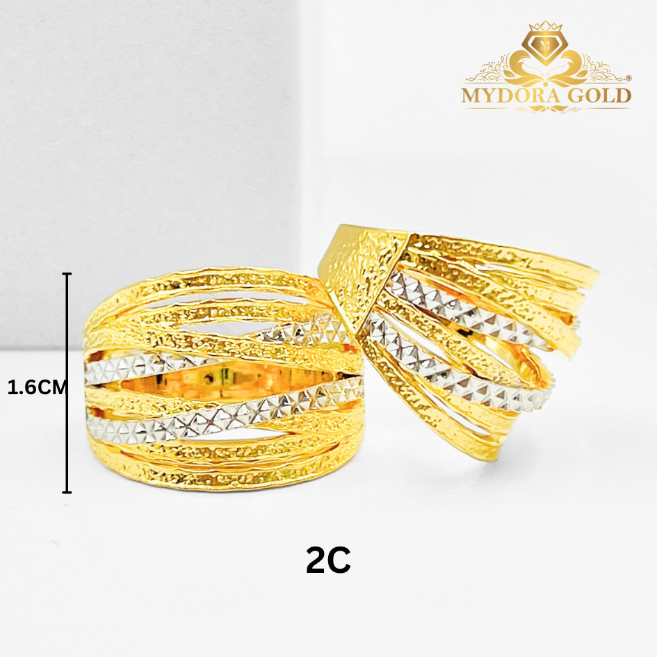 MYDORA Cincin Nabila Pasir 8 Layer (5G) l EMAS 916/22K