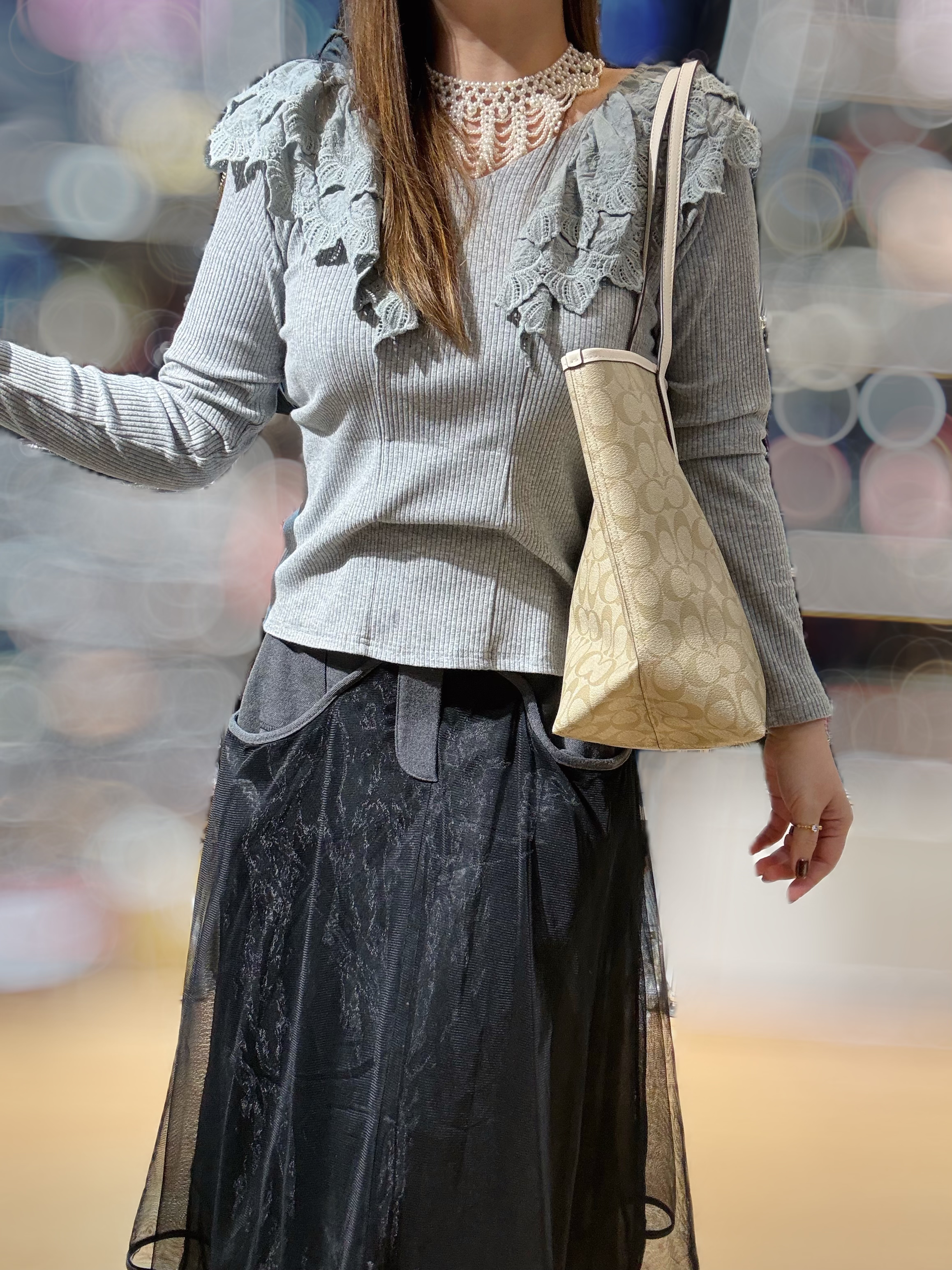 Coach City tote white/m