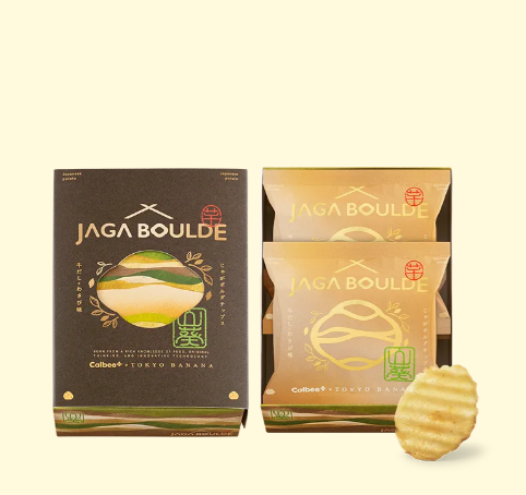 四月連線貨品 - 日本 CALBEE Calbee PLUS x Tokyo Banana 牛肉芥末味厚切薯片4PCS