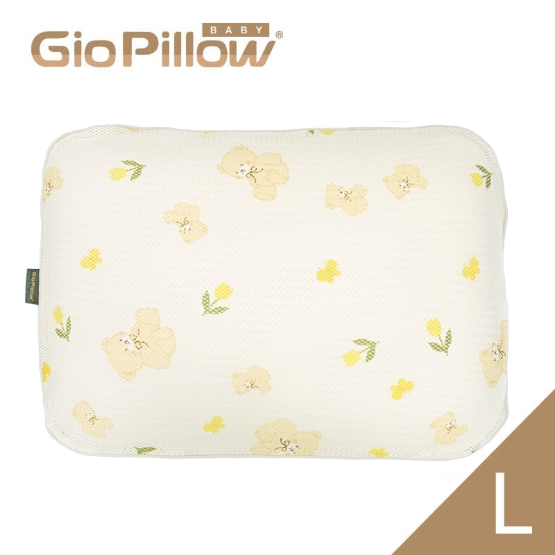 GIO 超透氣護頭型枕頭 L (黃色小熊)_GPL026