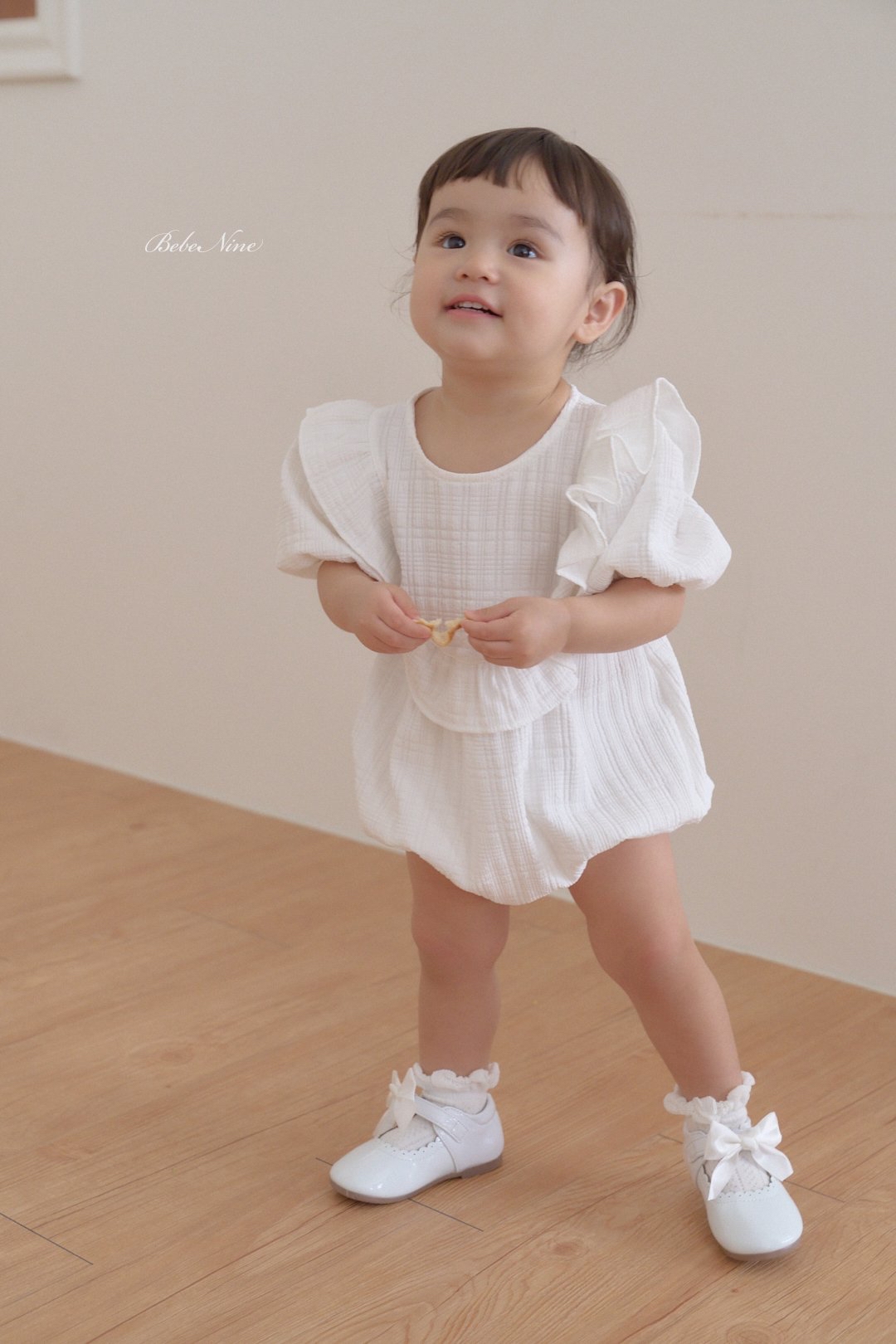 ☀️預訂 韓國直送☀️🇰🇷Bebenine兩色大荷葉邊短袖包屁衣