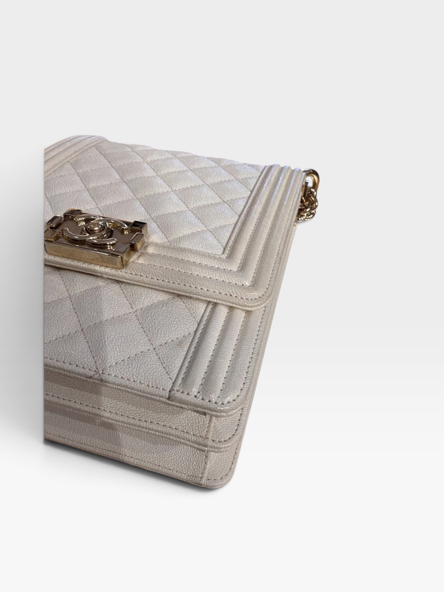 Pre-owned CHANEL North South Boy Bag/ Product Code: A092302