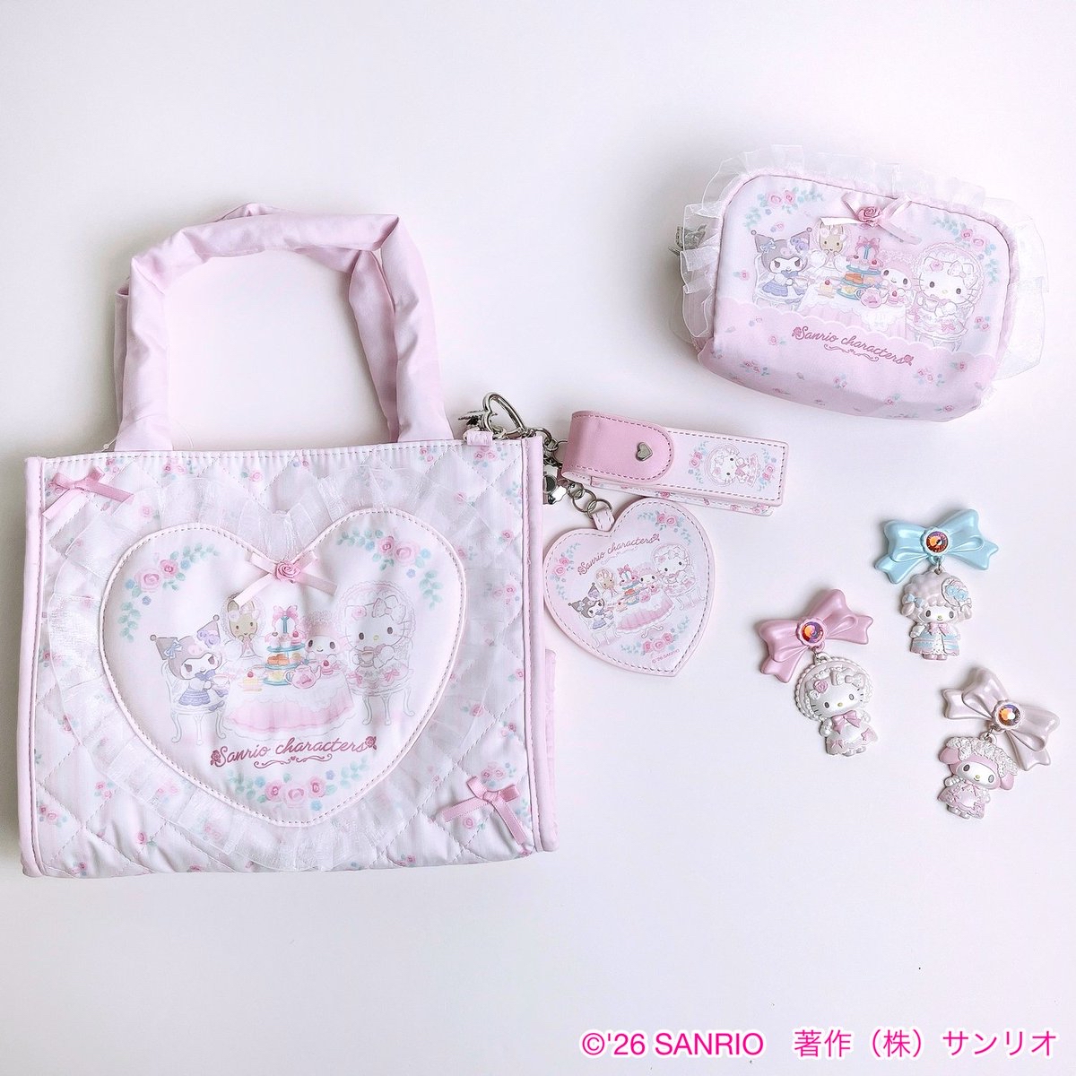 日本預訂📍Sanrio童話派對系列 - 公仔吊飾/公仔斜咩袋/化妝袋/手袋/貼紙/盲盒 3/9日本開售