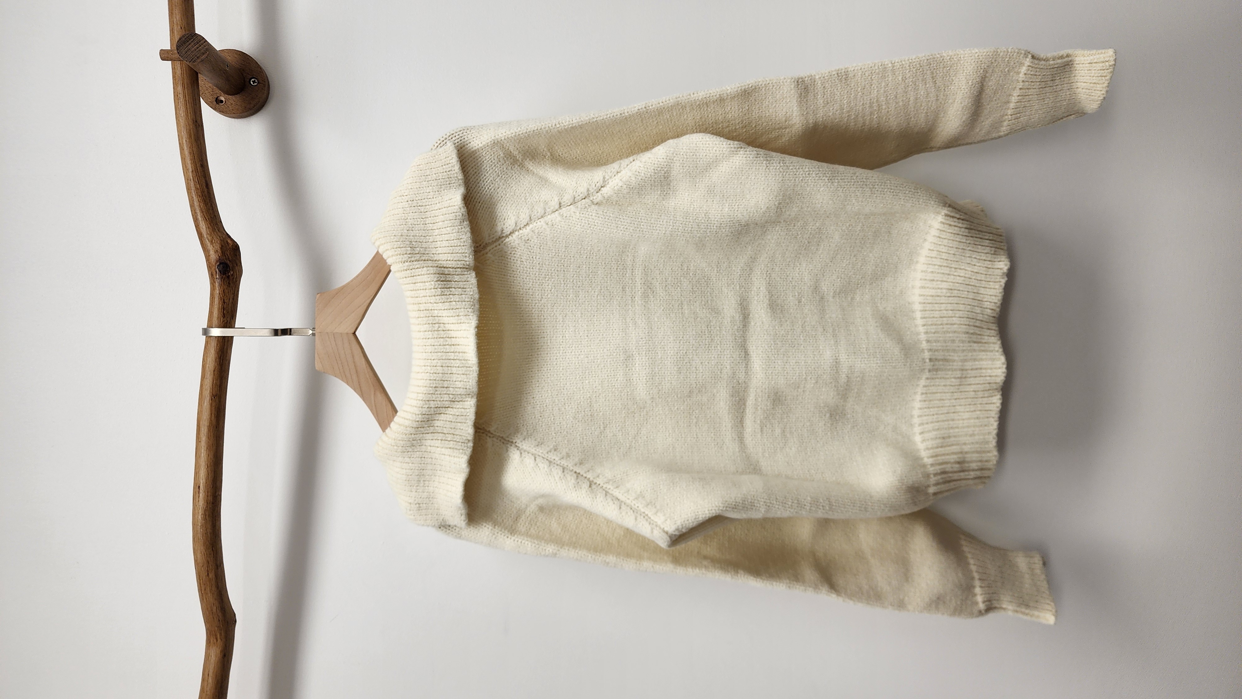 韓國米白拼彩心心紐針織開胸外套