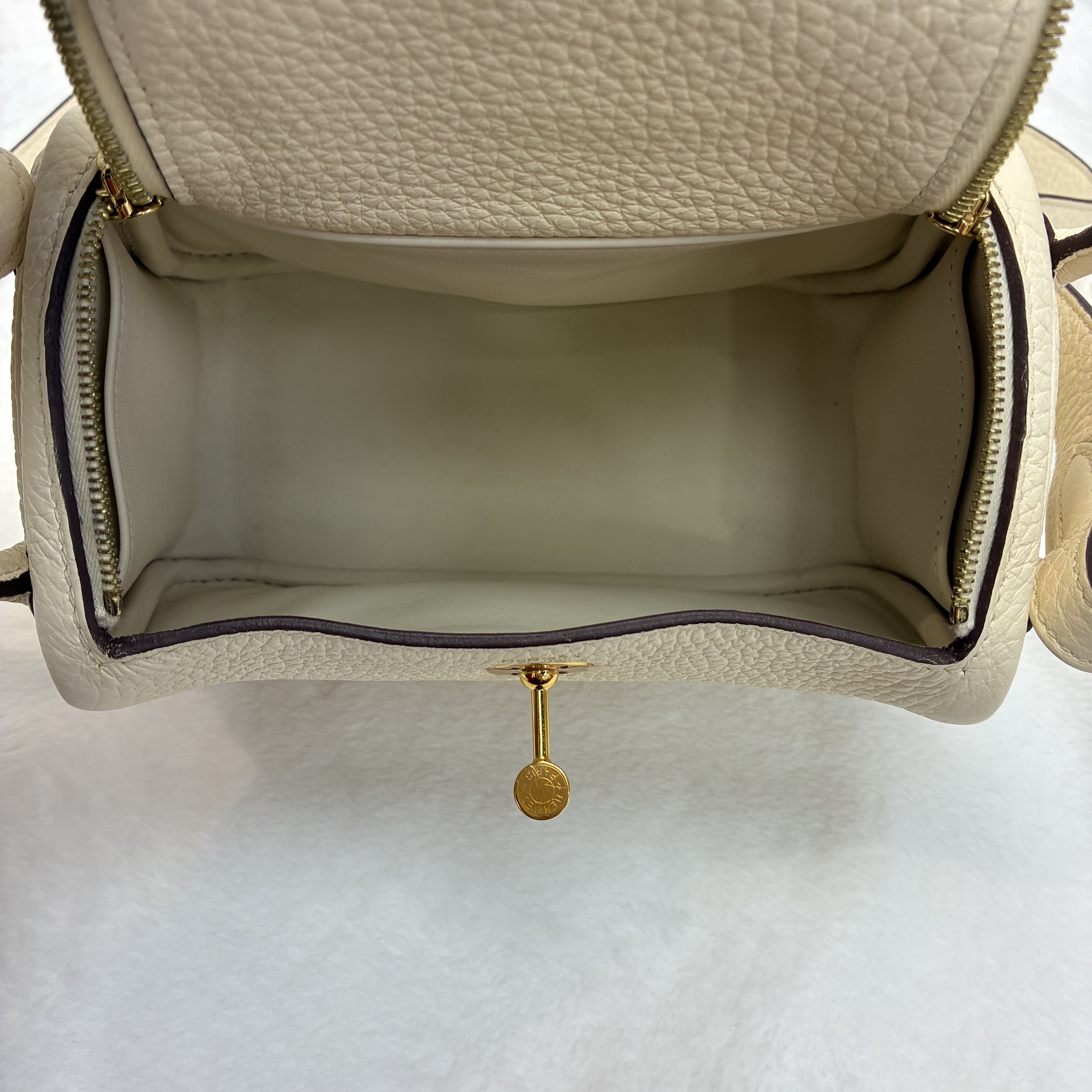 Hermes Mini Lindy 二代 TC皮奶油白🤍 熱門款愛馬仕 Mini Lindy