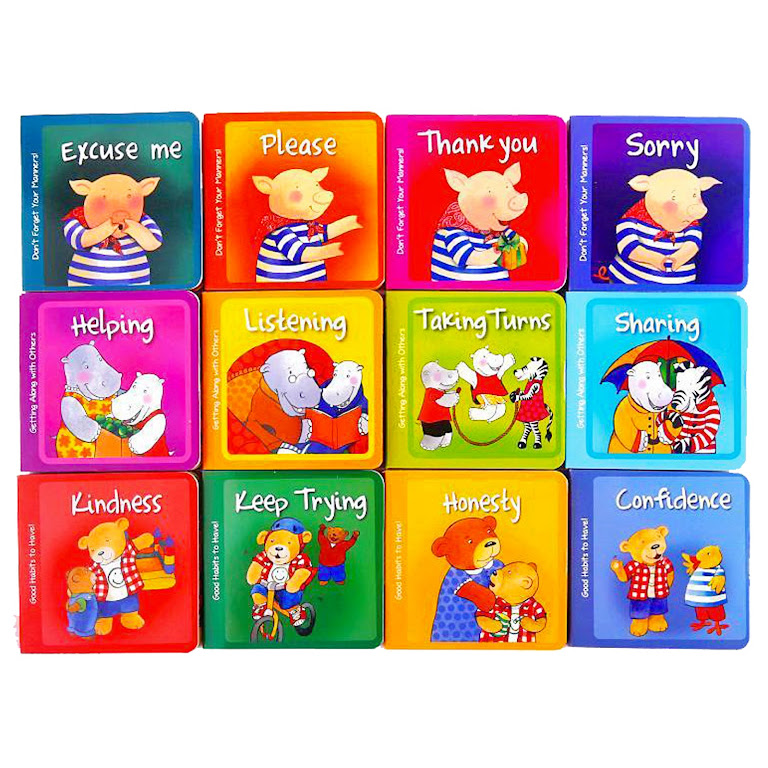 A Case Of Good Manners 幼兒兒童品格品德禮儀培養書籍｜12 books｜12 Children`s Board Books
