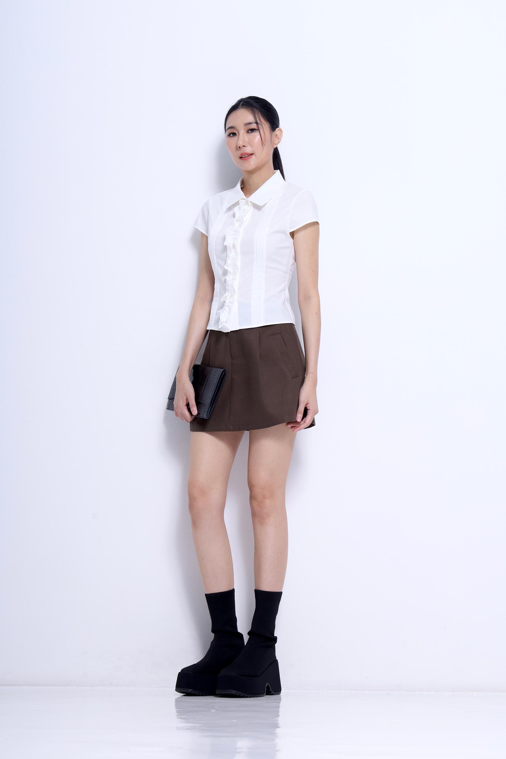 CS1438 A-Line Mini Skirt