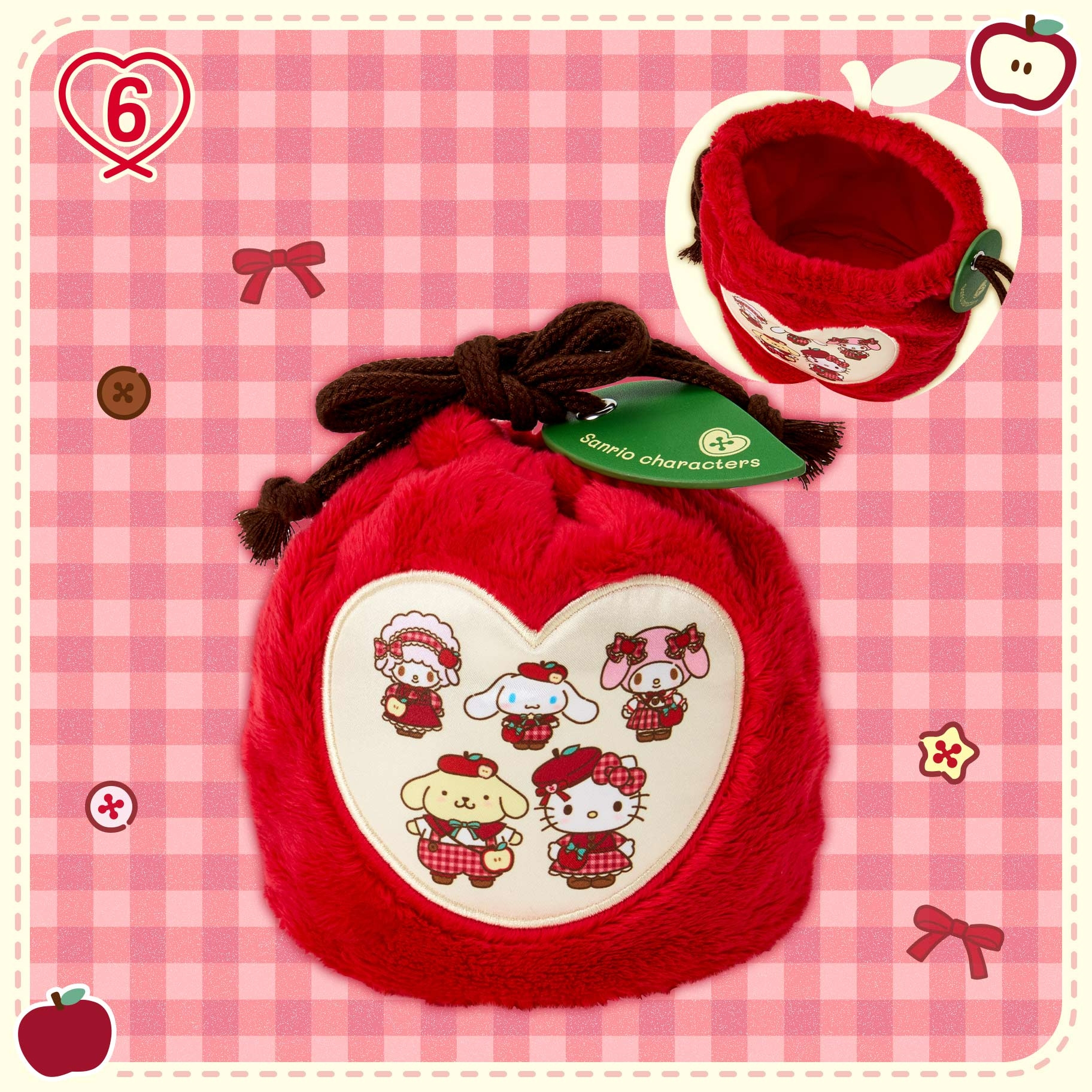🌸 【預訂】Autumn Apple Series-No.6-索繩袋