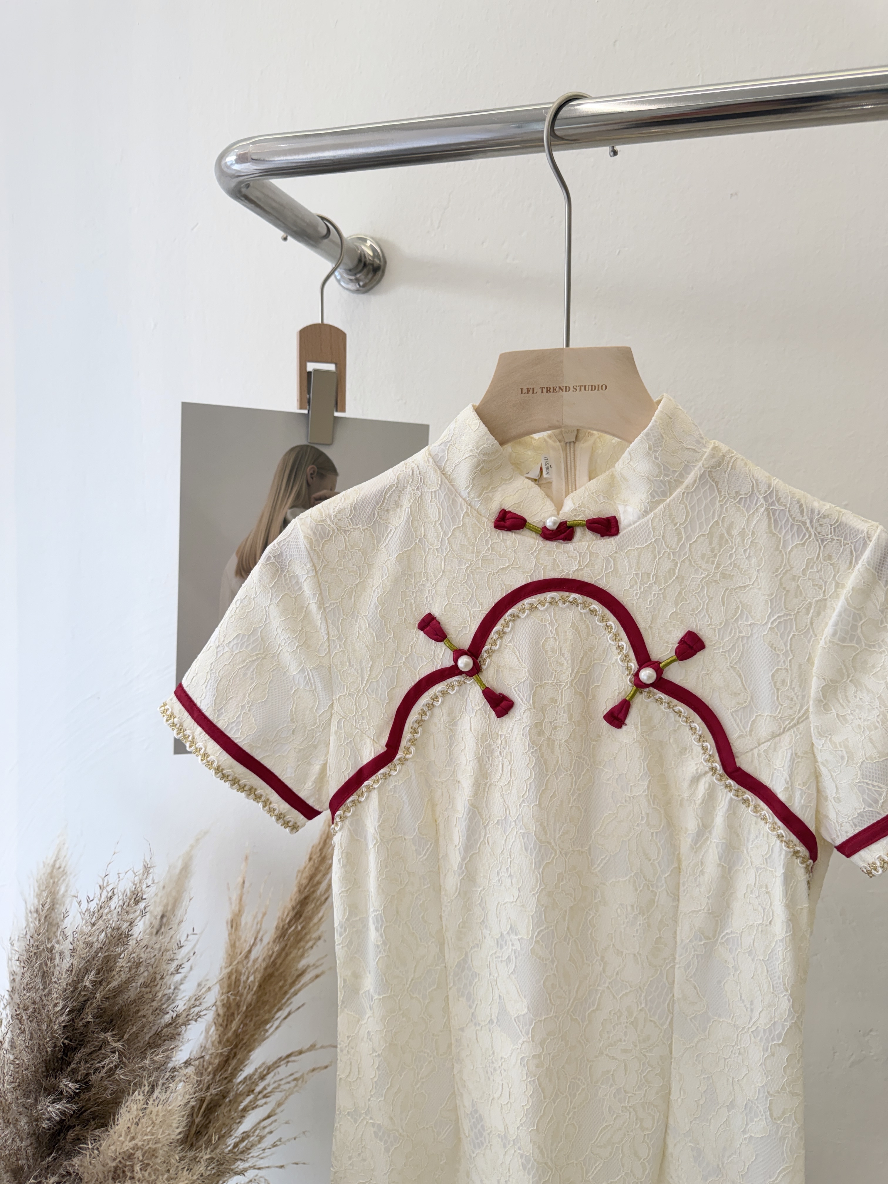 6623 气质蕾丝国风旗袍