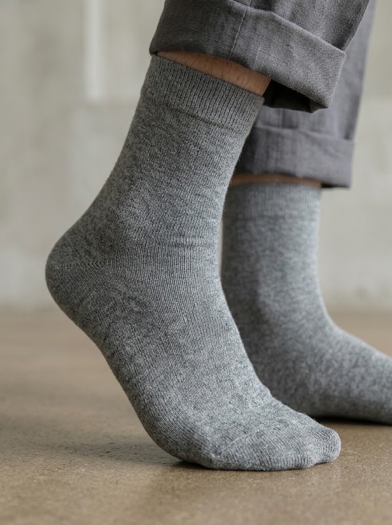 Korean Classic Business Men's Mid Crew Socks