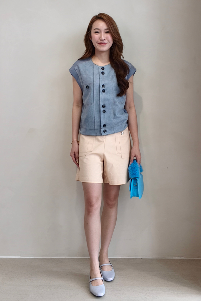 26021 Tailored Patch Pocket Half Pants