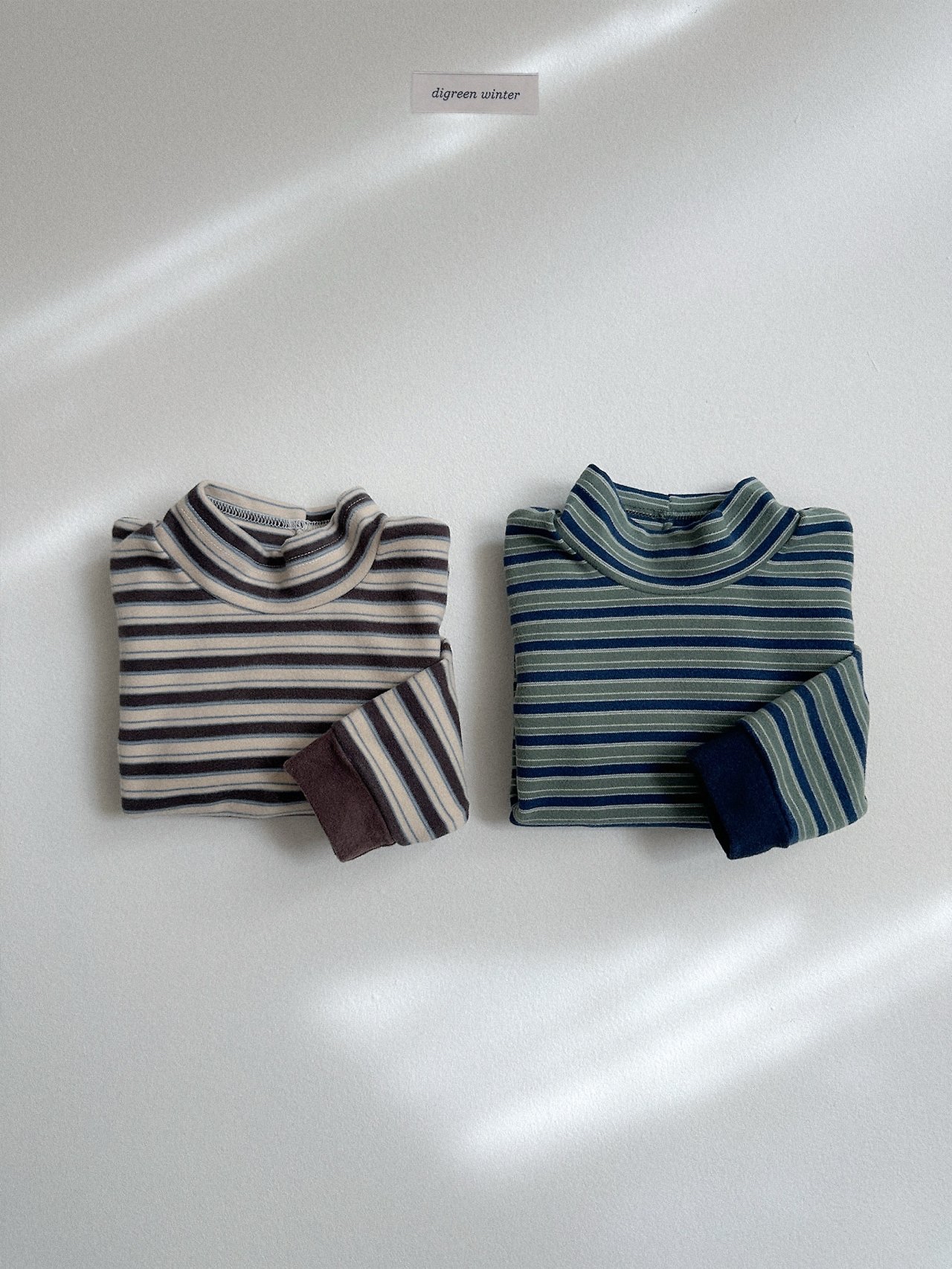 Digreen | Mix Turtle-neck Tee 
