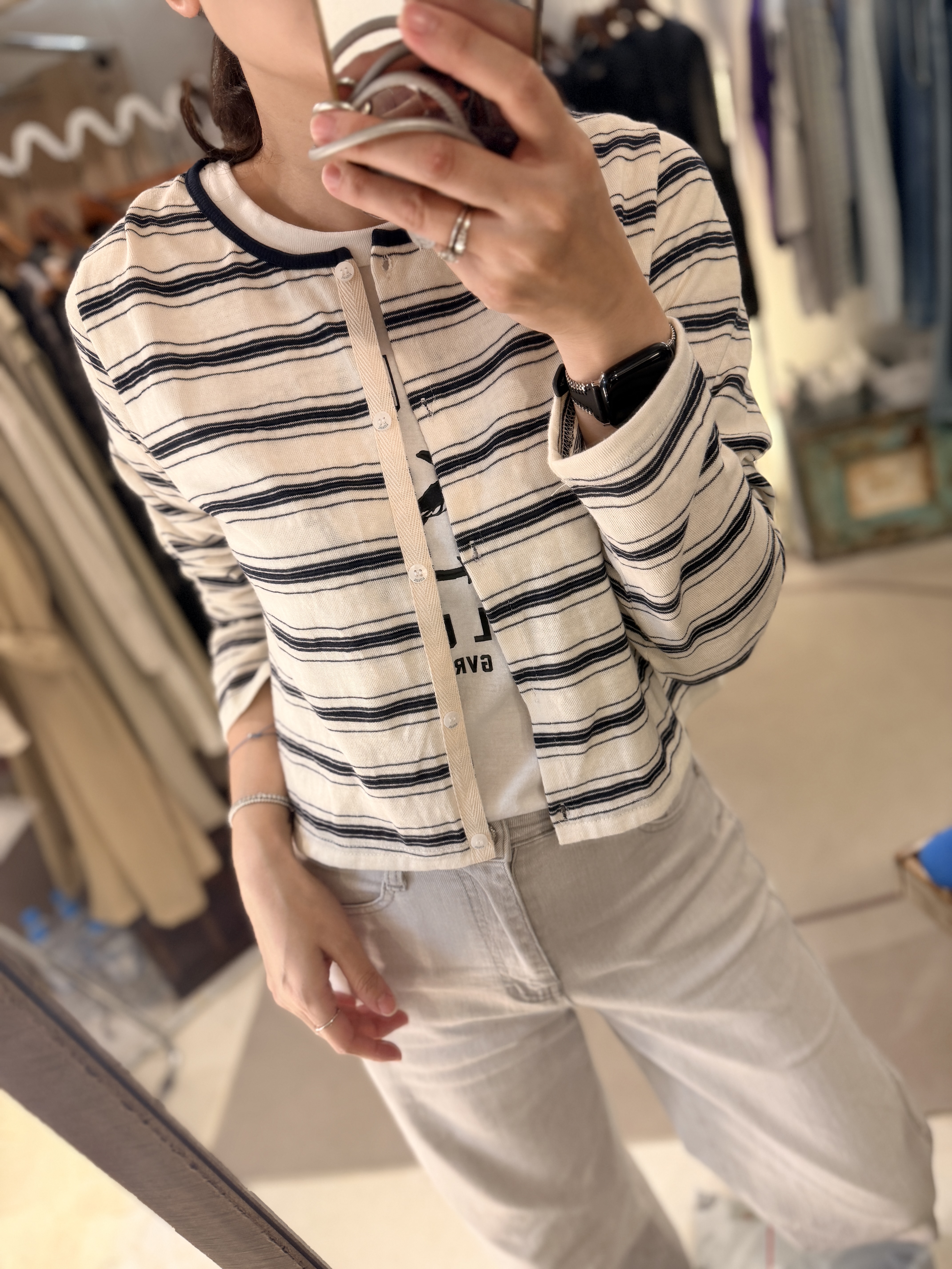 Stripe cardigan
