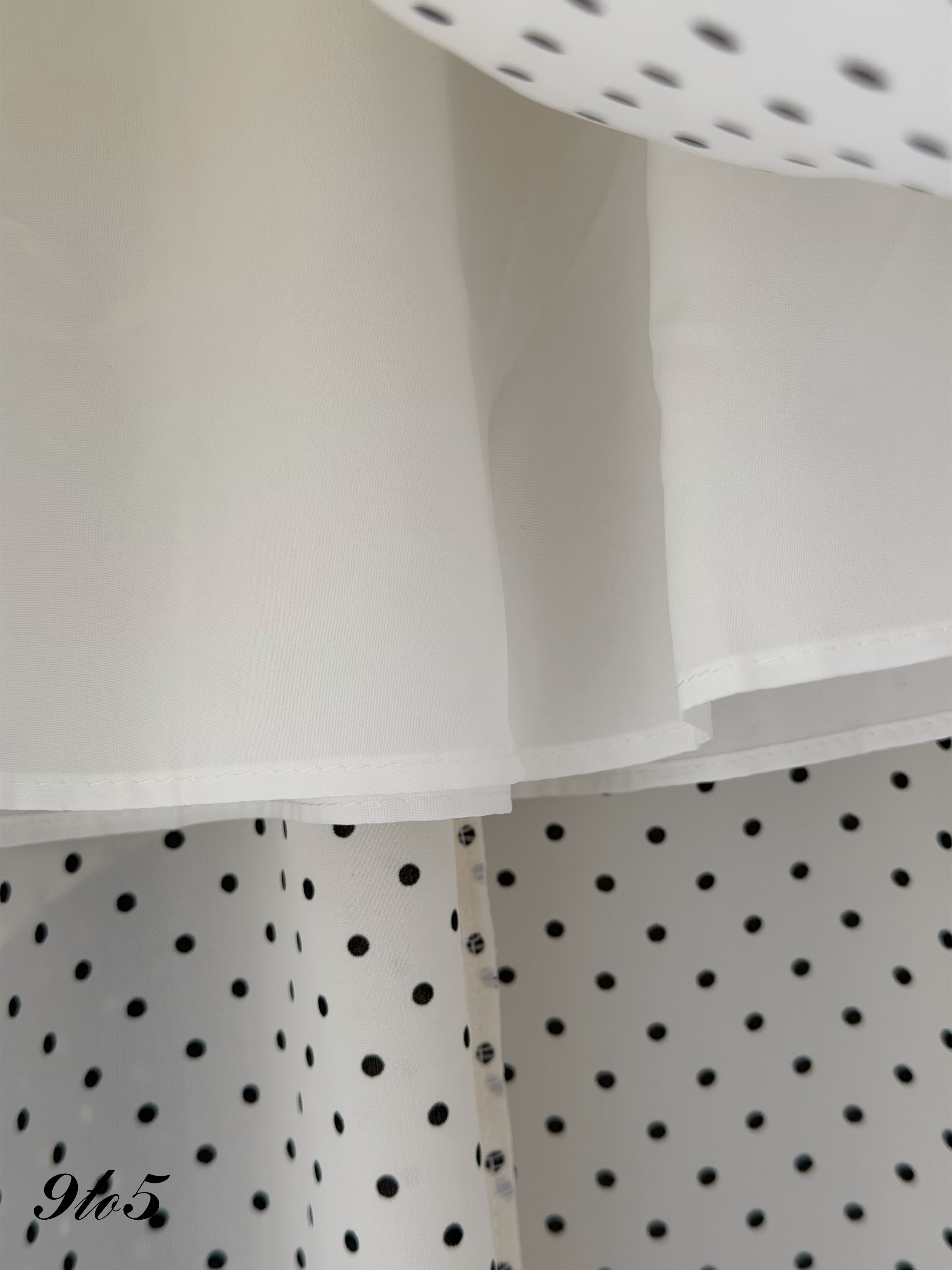 S2016 Irregular Layered Polka Dot Skirt - Black & White