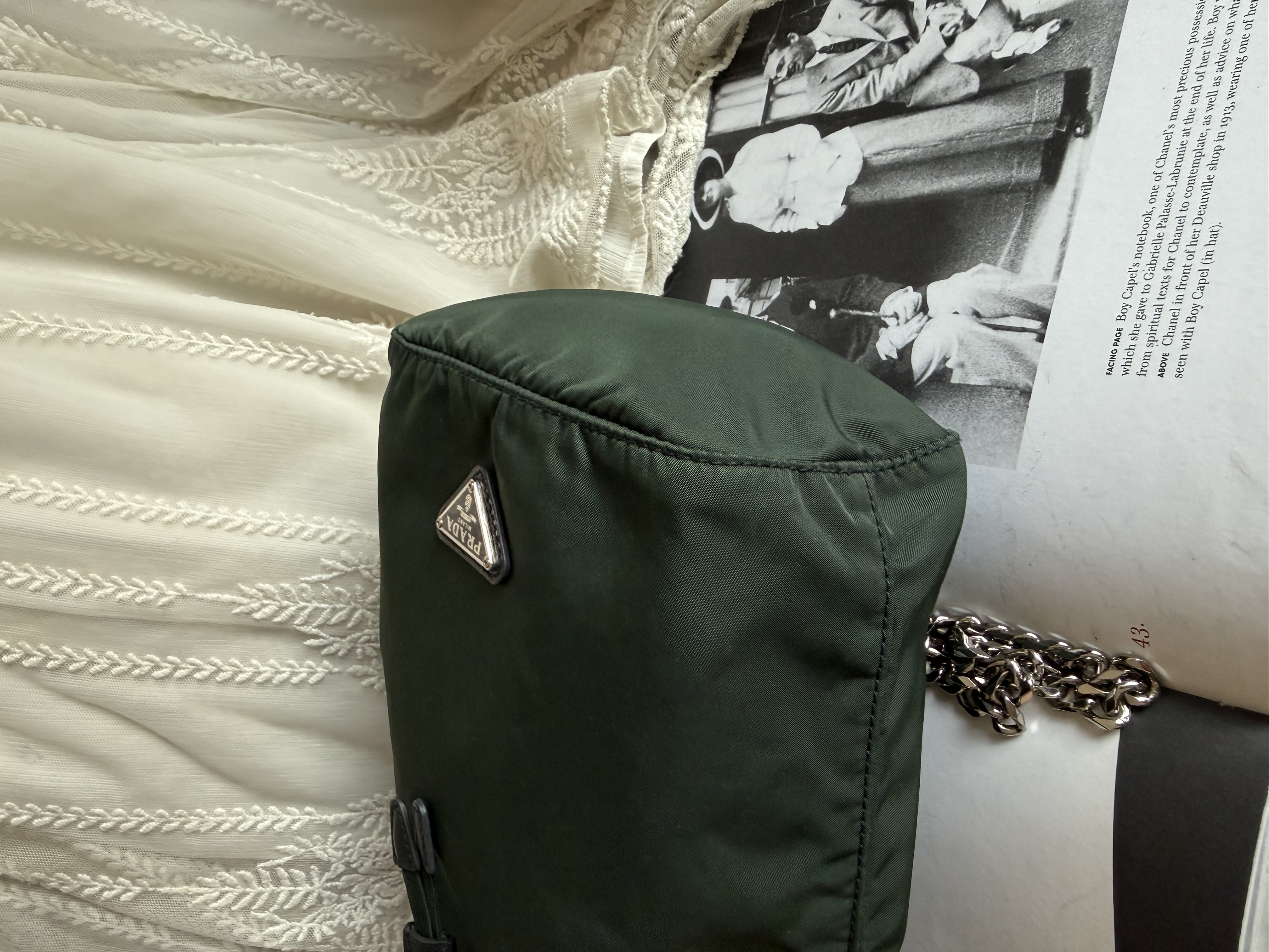 Prada green Bucket bag
