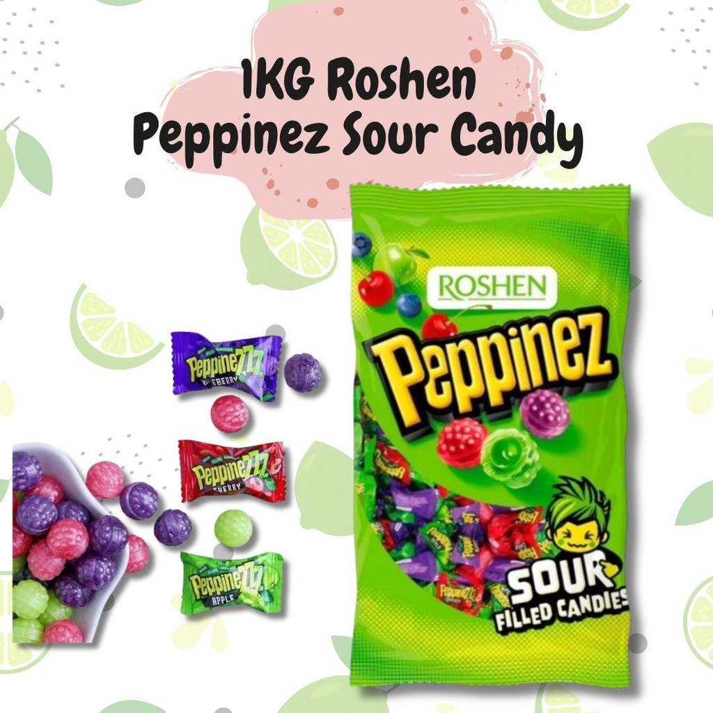 250g - 900g Roshen Peppinez Sour Candy