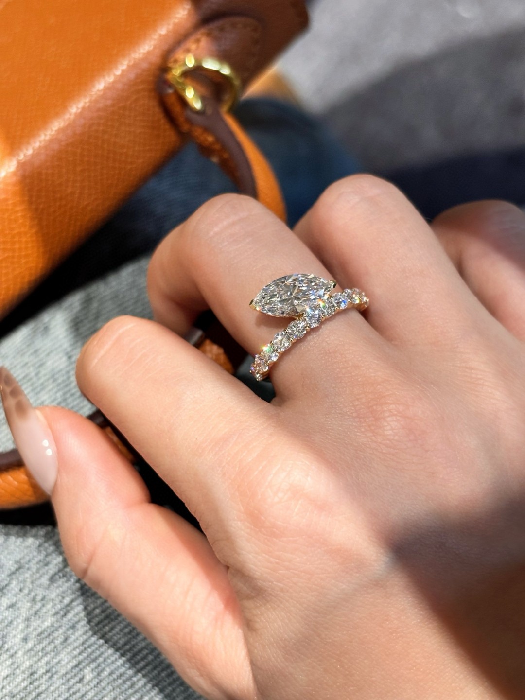 18K Lab Diamond Ring 