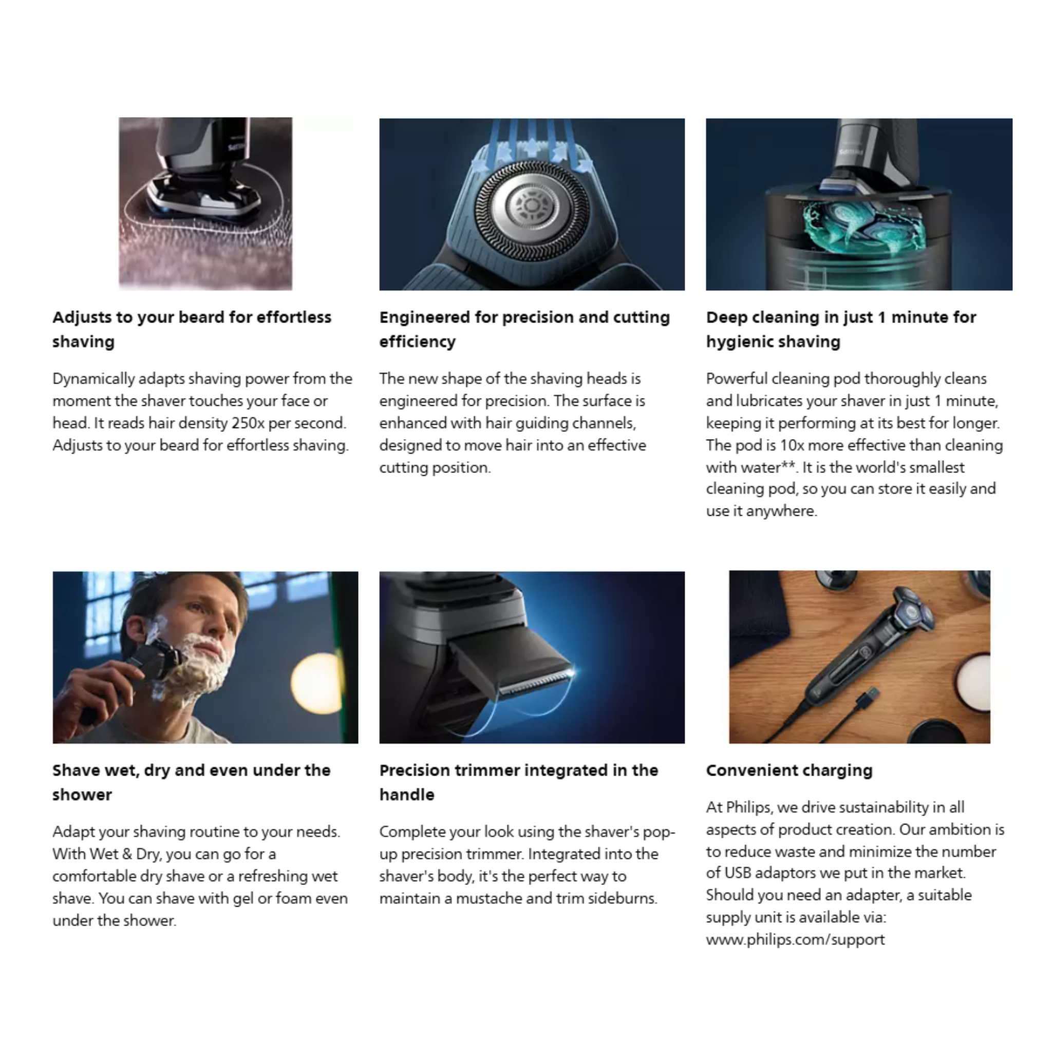 Philips Series 7000 Wet & Dry Electric Shaver (S7886/50)