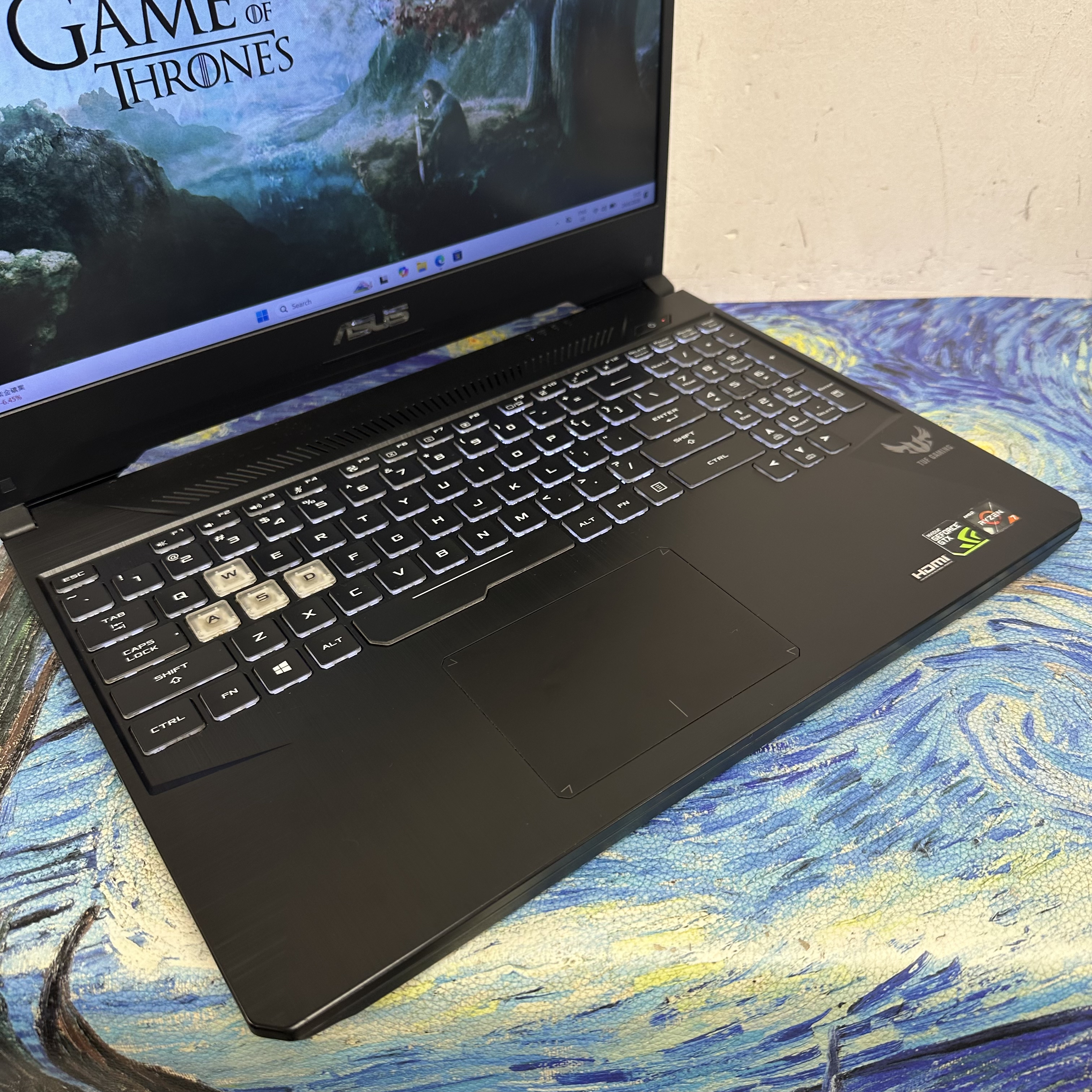 ASUS AMD Ryzen 7 3750H/16GB Ram/512GB SSD/GTX 1650獨立顯示卡/144Hz高刷/TUF系列/RGB Keyboard/ Gaming Laptop / Notebook / Laptop