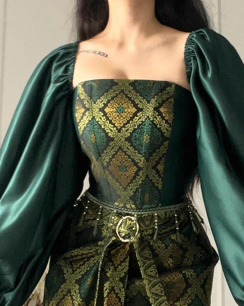 [PREORDER] Songket Corset and Pareo Set
