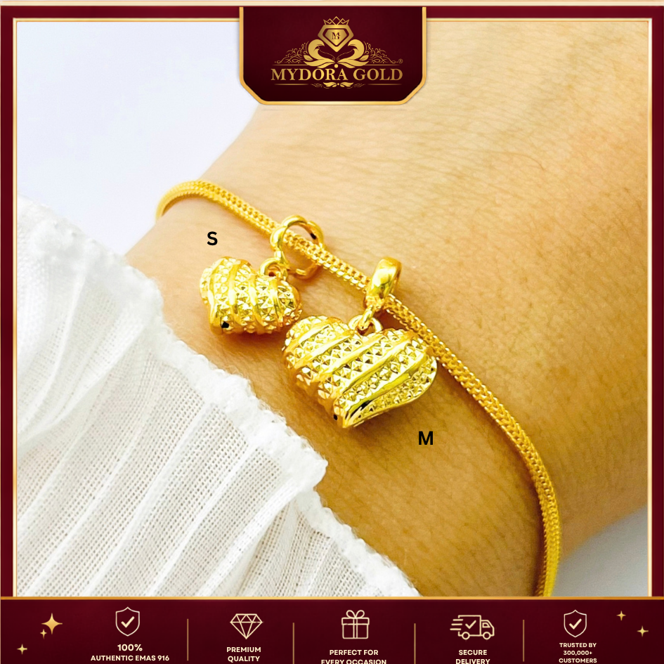 MYDORA Charm Puffed Love (5G) l EMAS 916/22K