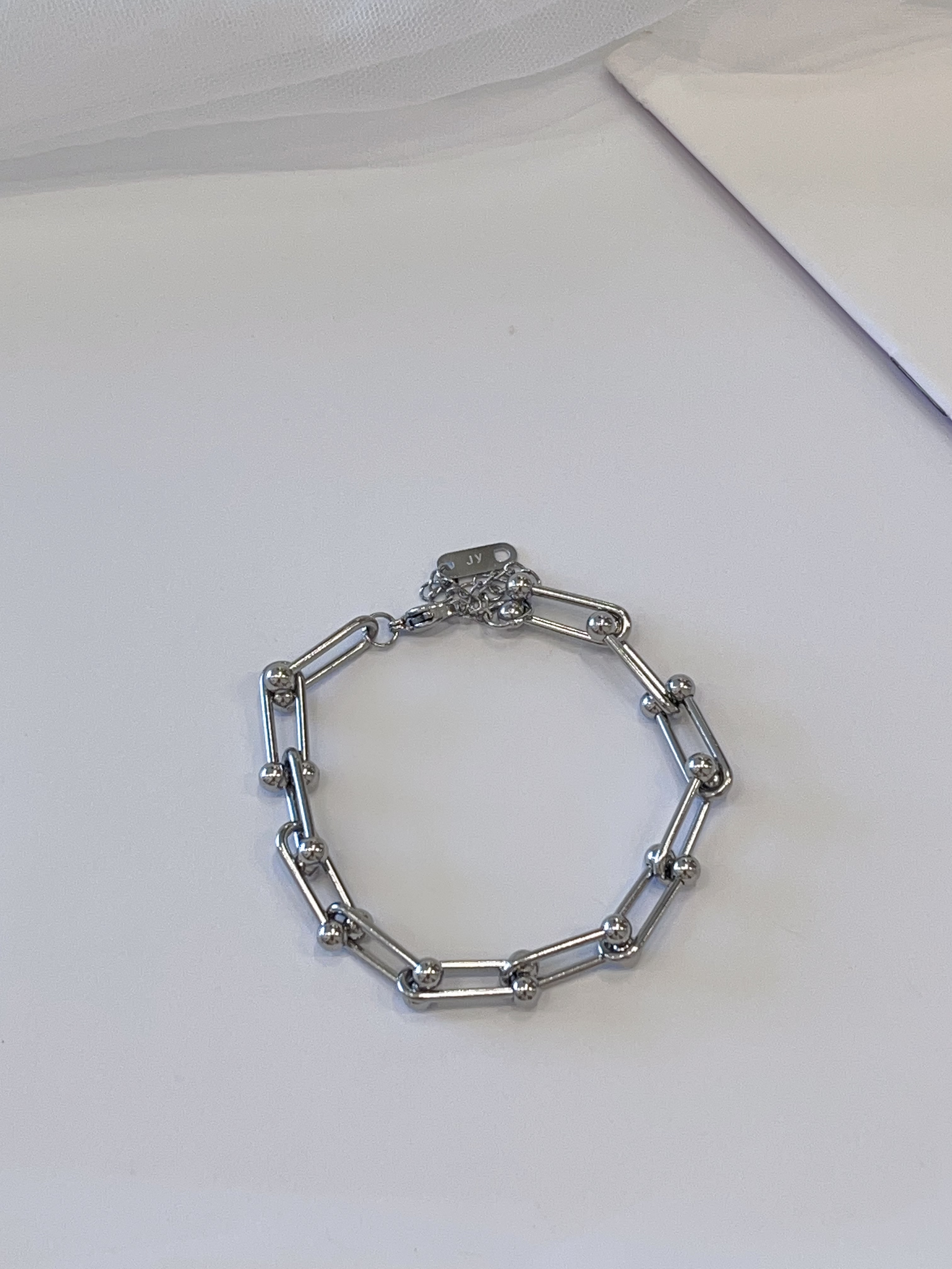 简约环绕款式钛钢手链