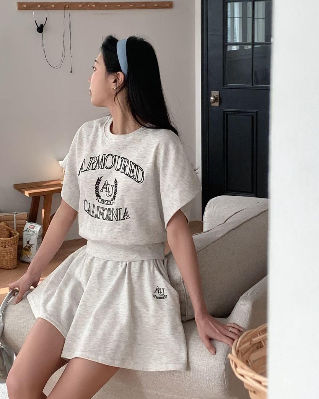 字母刺繡衛衣 Set