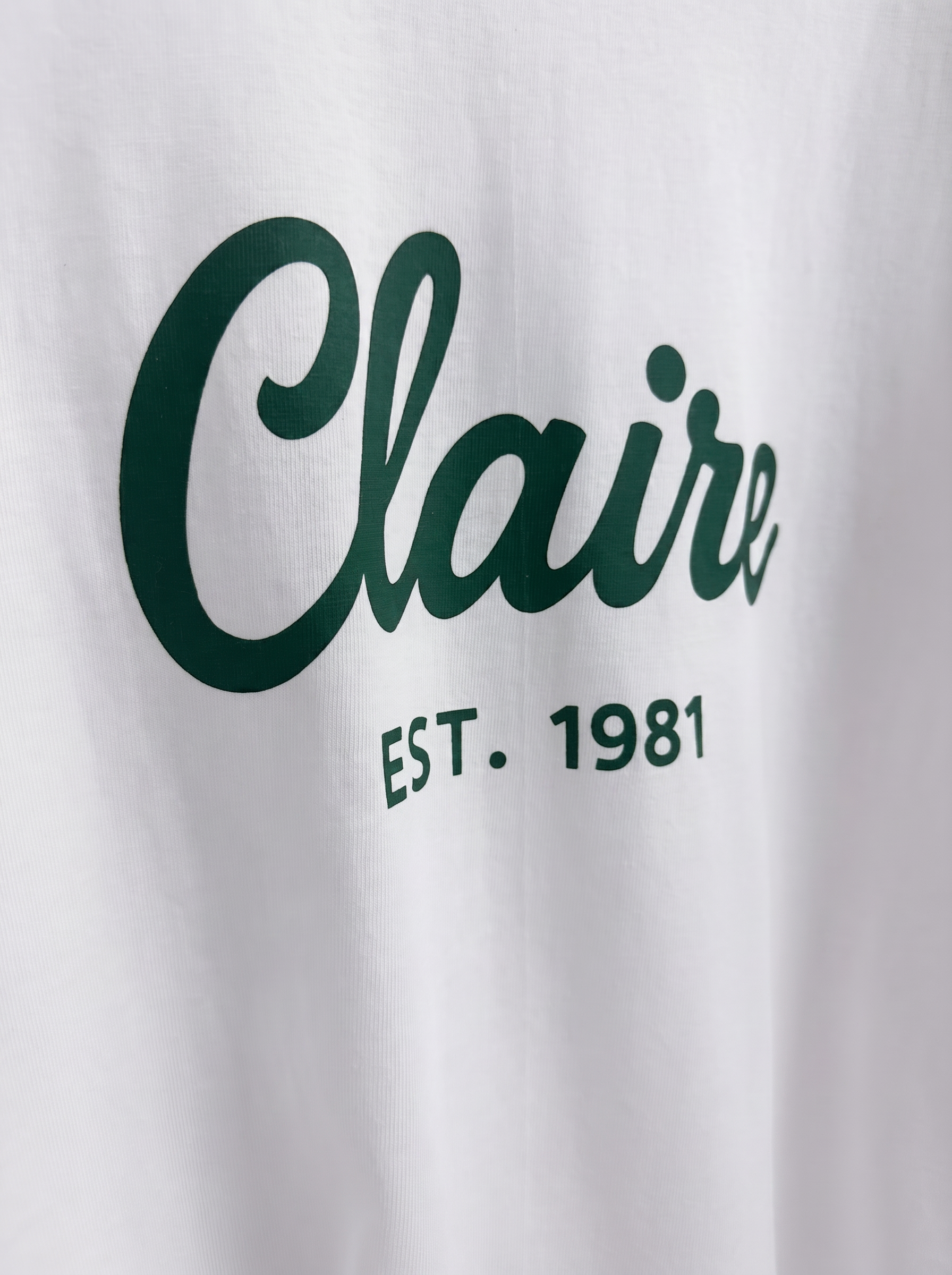 Claire 經典復古字母T恤