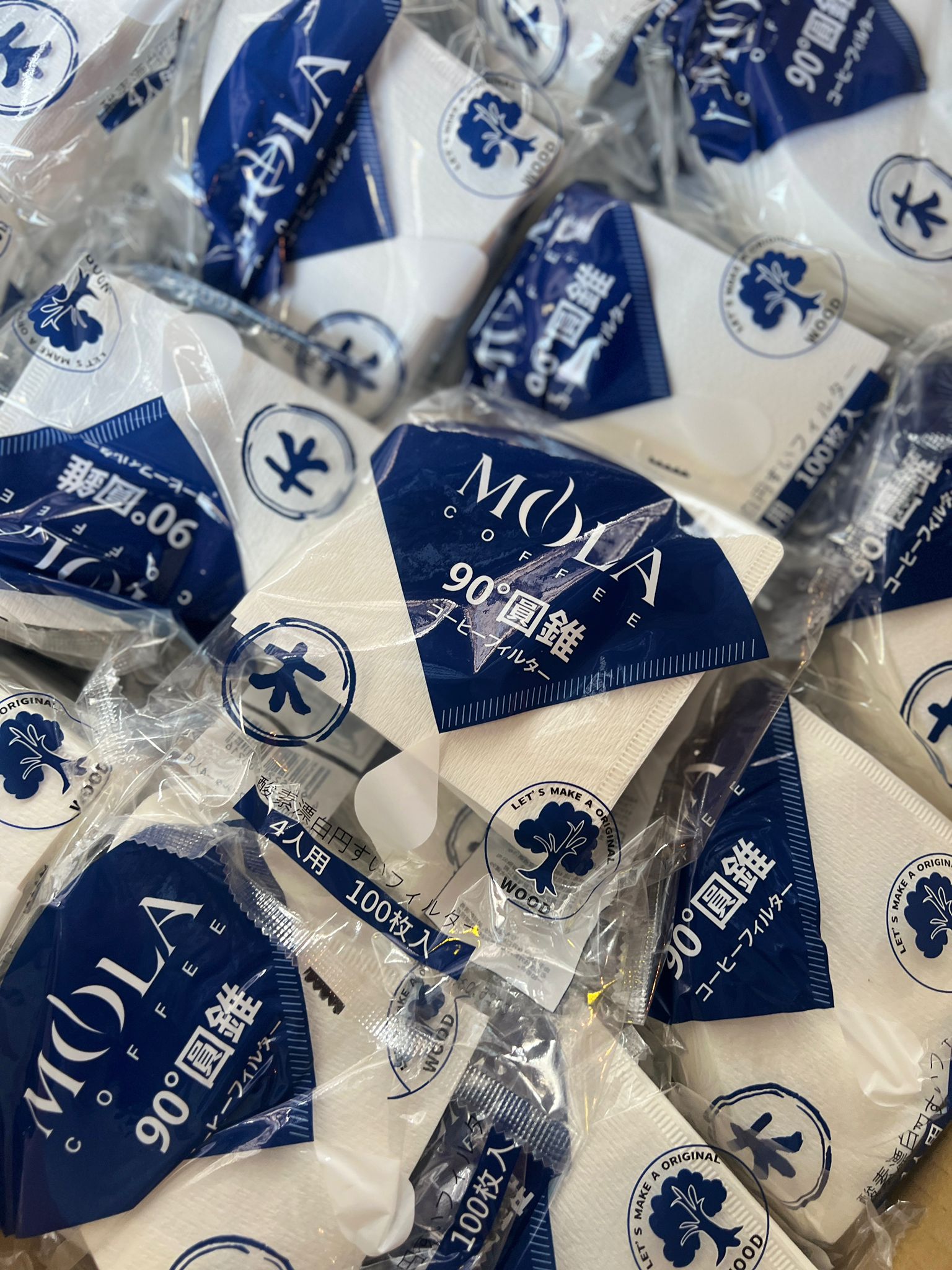 Mola 酵素漂白濾紙 2-4人份 (100枚) Filter Paper