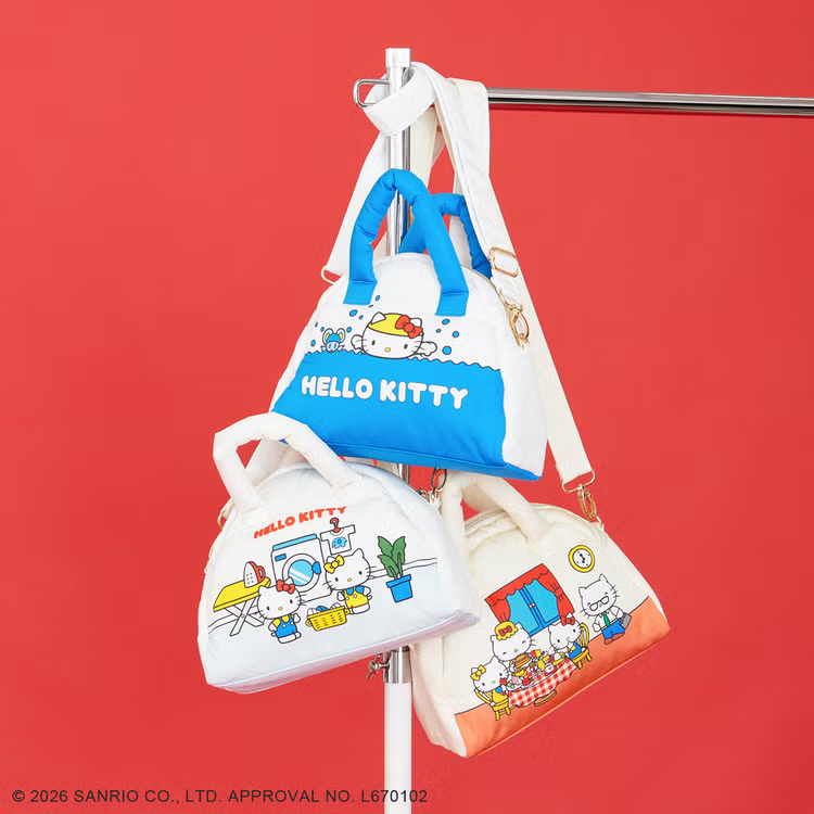 日本預訂📍日本Hello Kitty x Accommode可愛系列 - 雙面圖案兩用手袋 不包郵 25/6日本開售