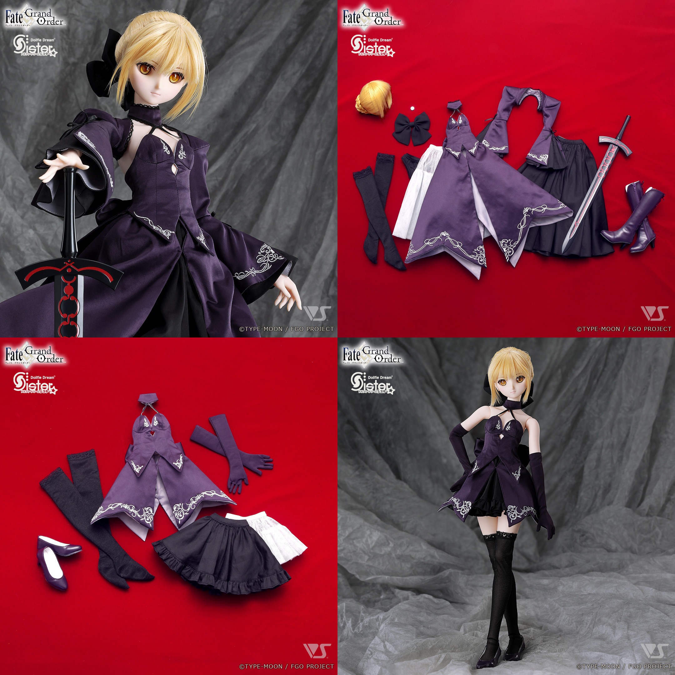  [套裝]  DDS セイバー/アルトリア・ペンドラゴン〔オルタ〕+オルタの最終再臨ドレスセット