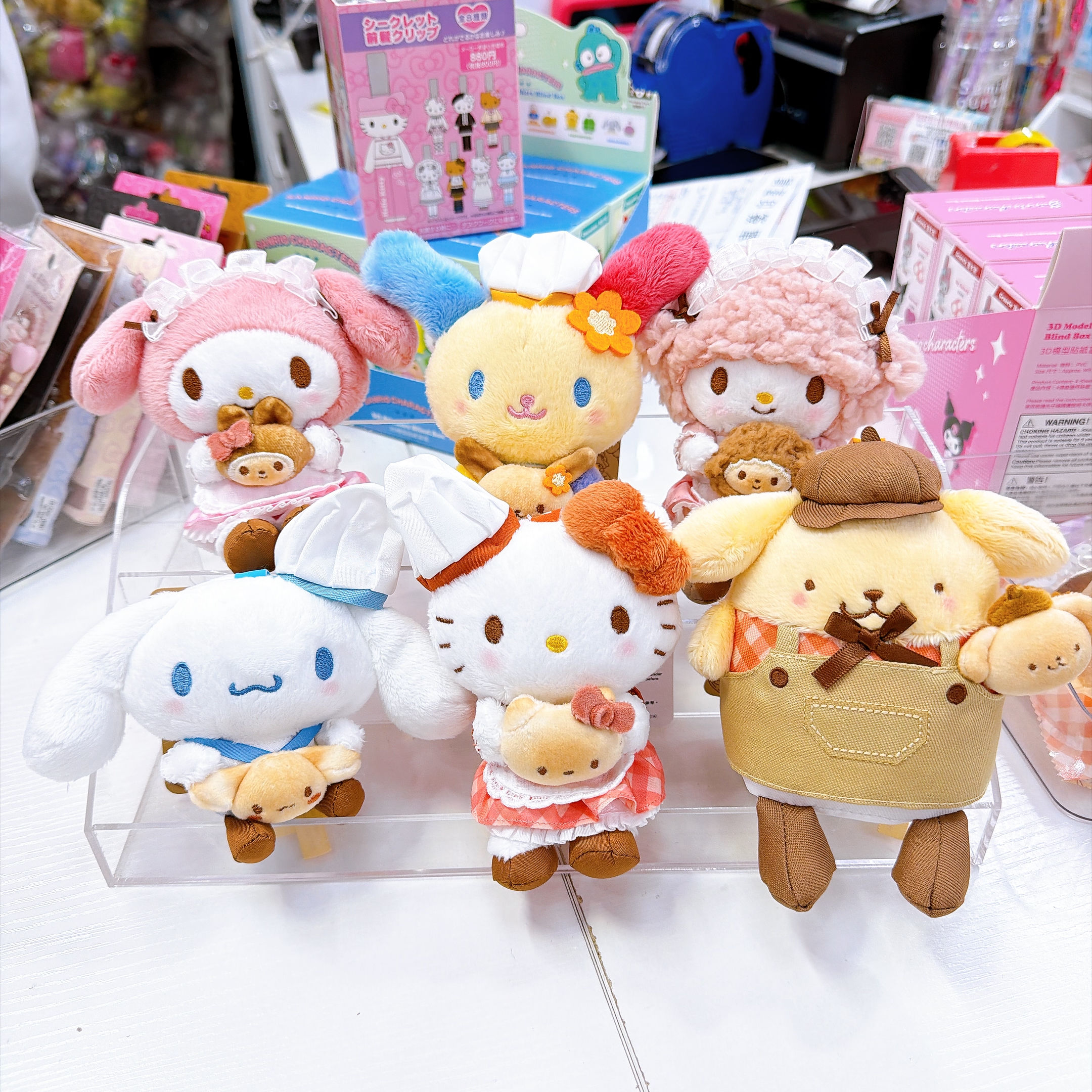 原裝行貨Sanrio 麵包烘焙系列公仔掛飾