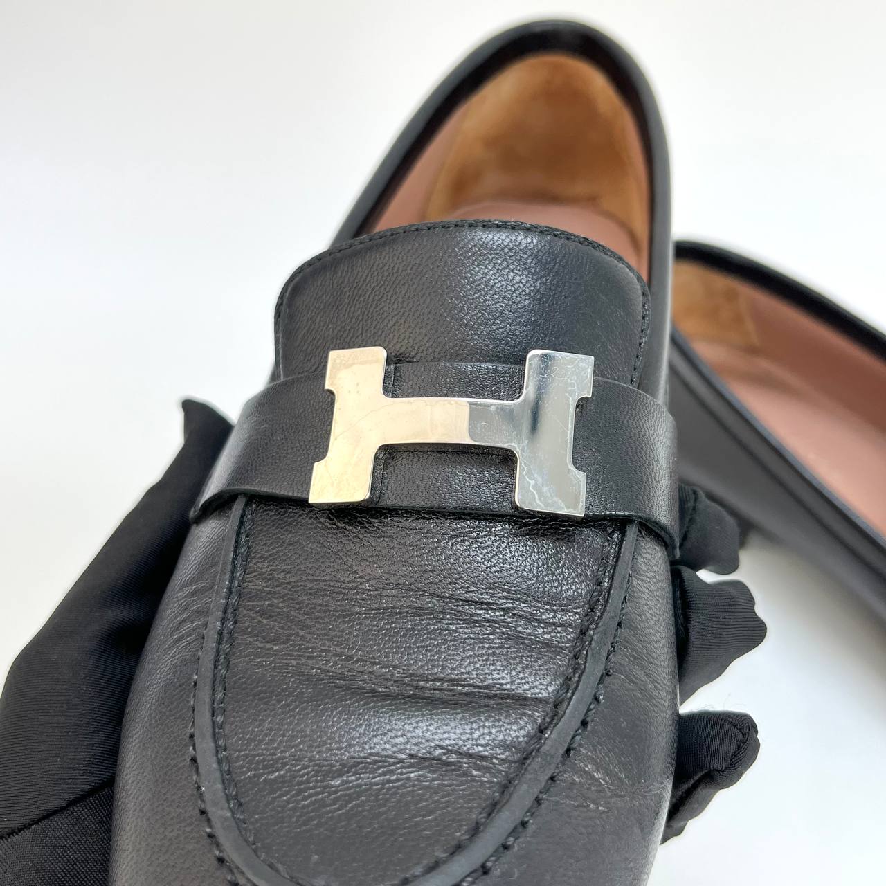 Hermes Black Loafer