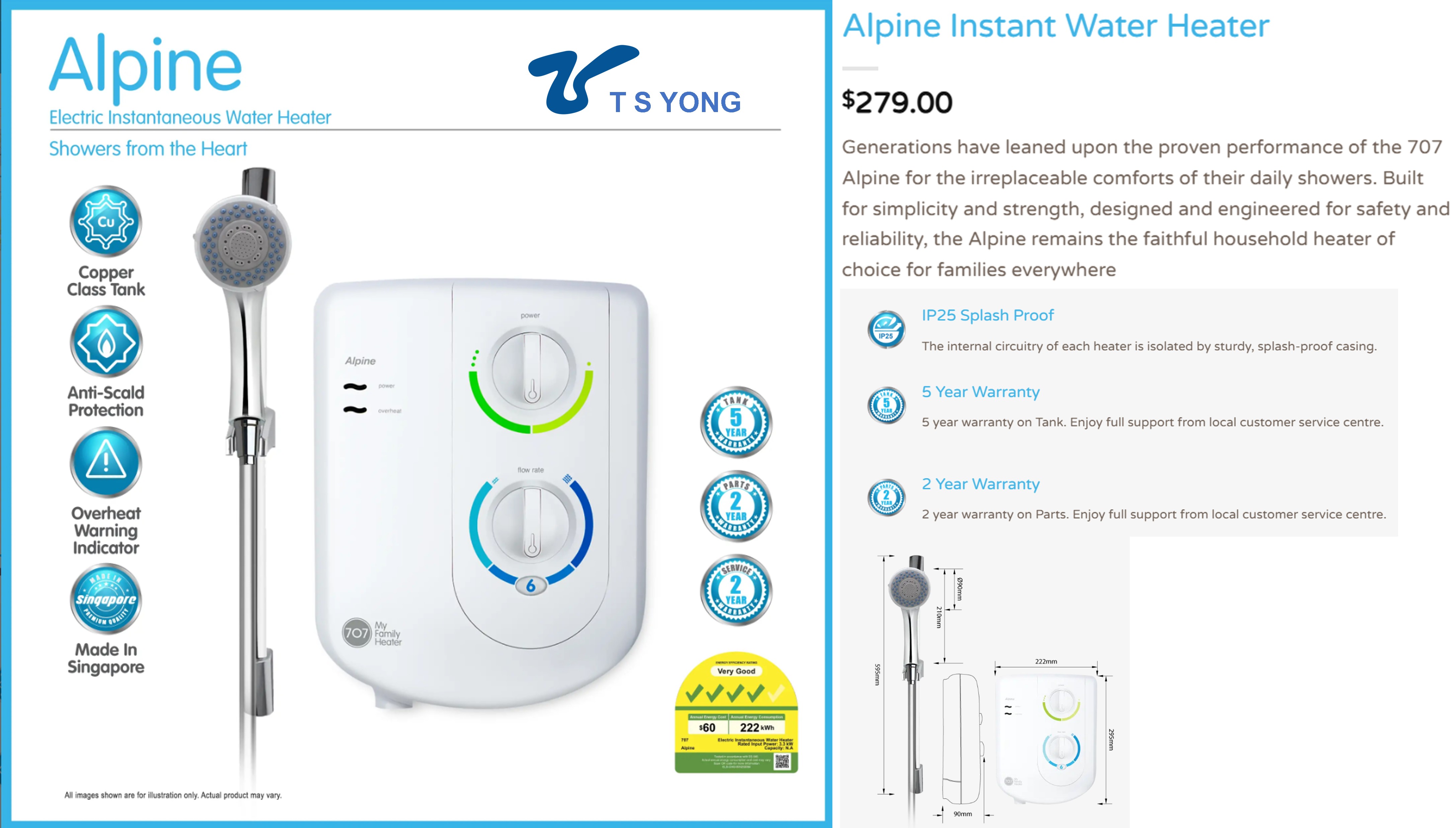 707 Alpine Instant Water Heater