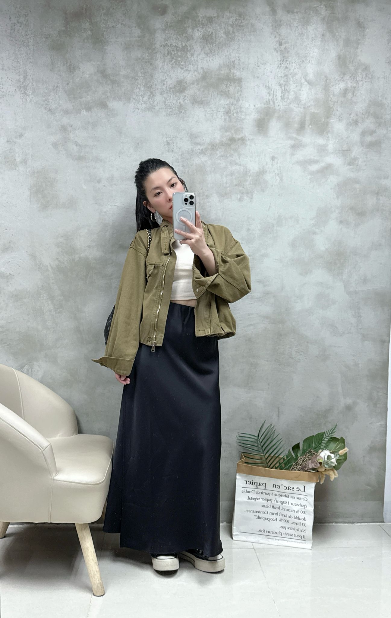 洗水牛仔布外套